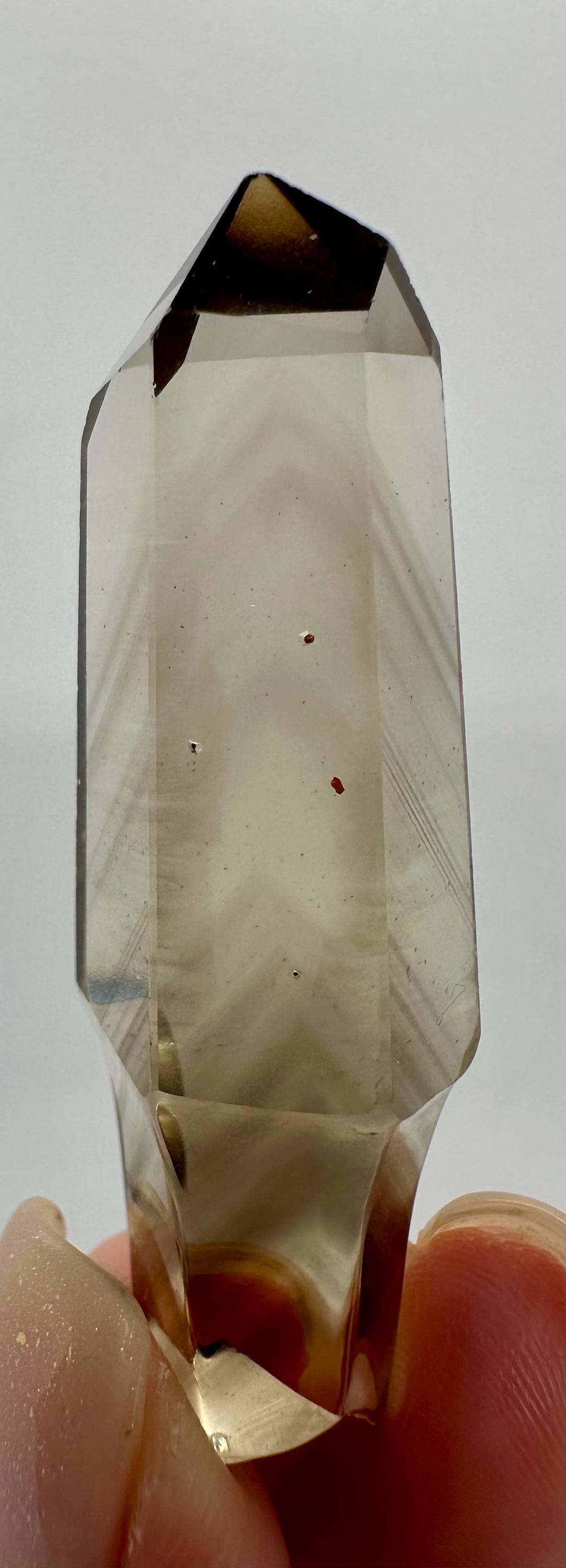 Your choice of Natural Polished Citrine & Smoky Citrine Scepters with Phantoms from Madagascar
