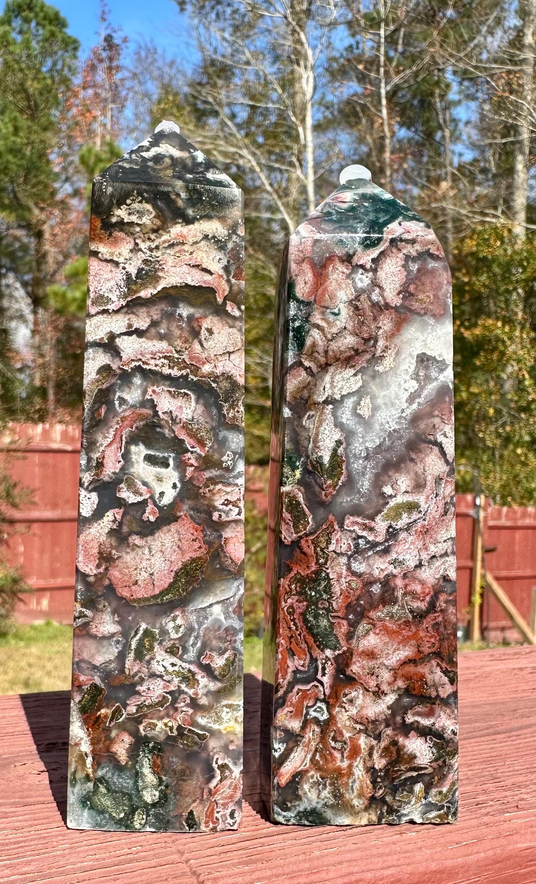 Rare and Radiant Muse Cosmic Jasper Tower from Madagascar