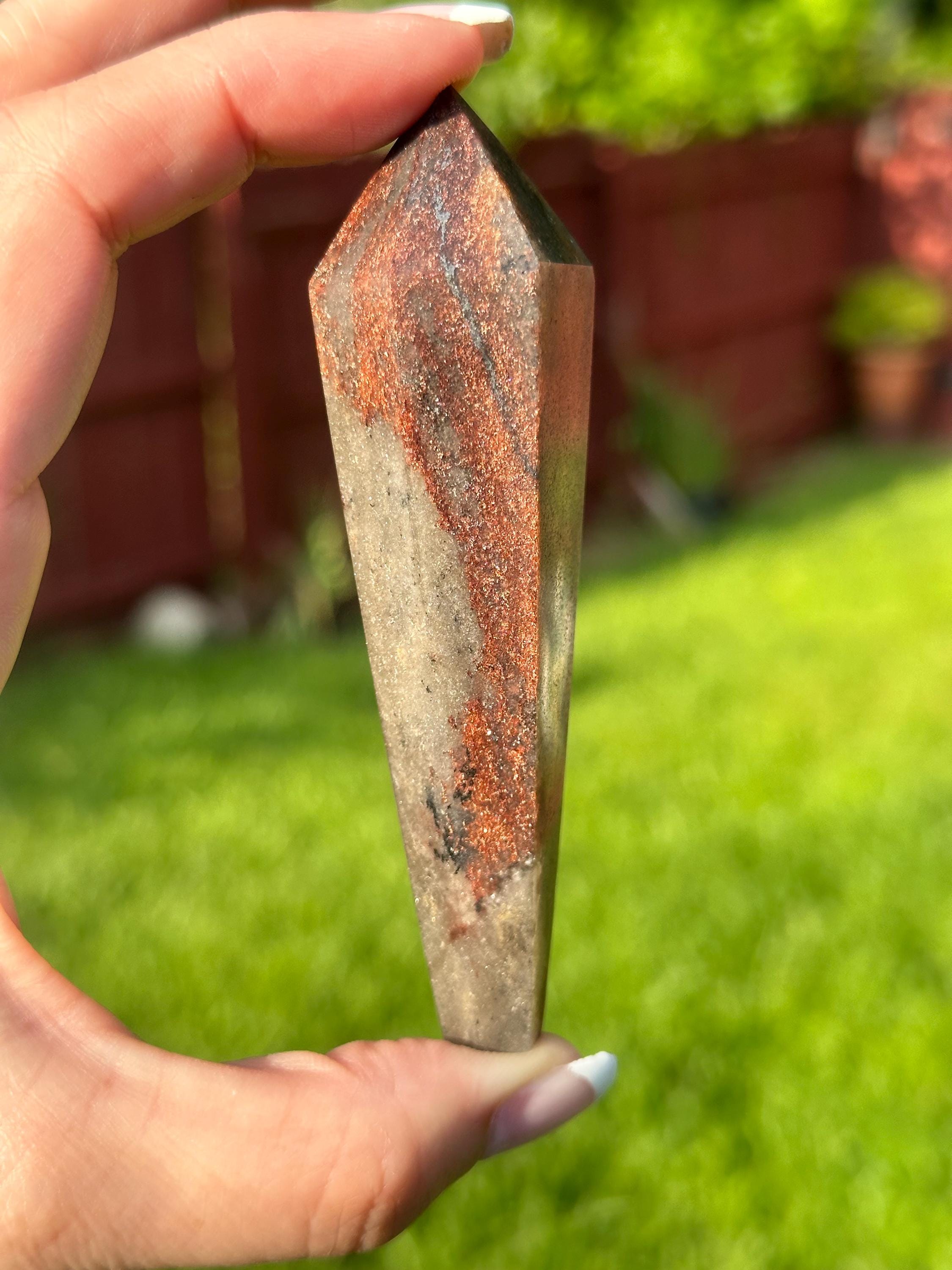 83 Grams Black Sunstone Wand
