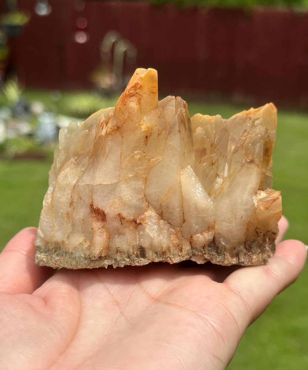 412 Grams Amphibole AKA Bone Quartz Cluster from Balochistan, Pakistan
