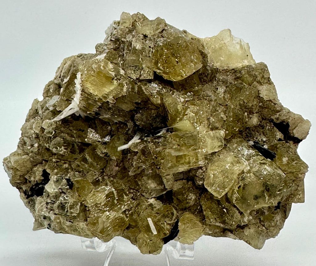 126 Grams Yellow Apatite in Matrix Specimen from Imilchil, Morocco