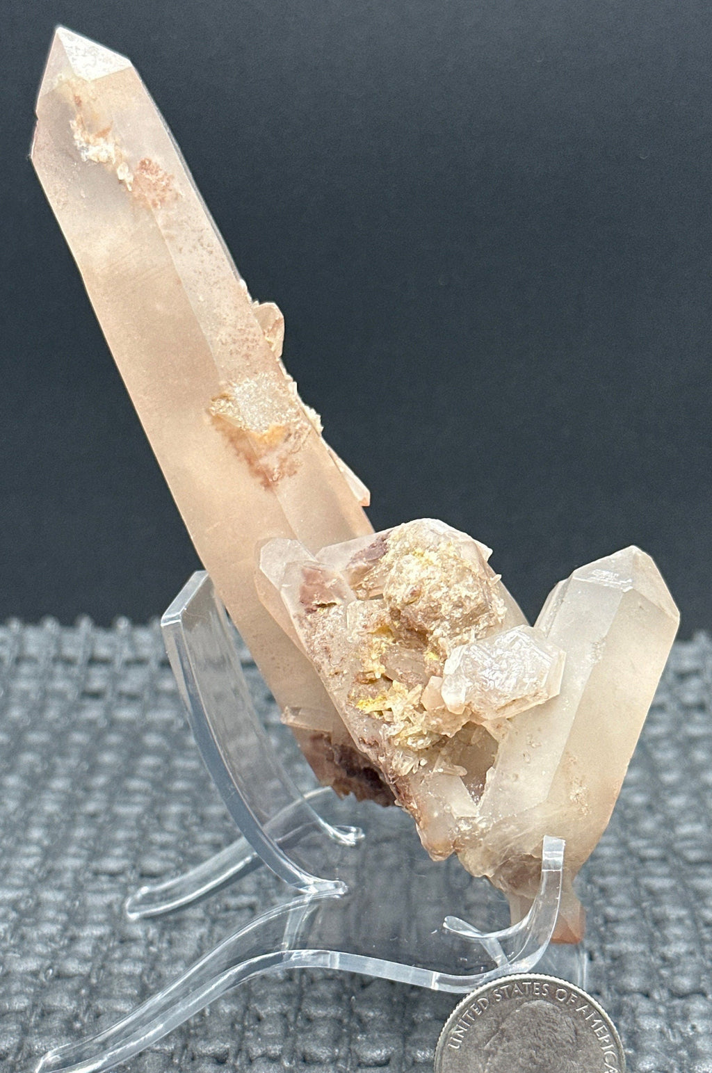 227 Grams Stunning Rich Pink Color Lithium Quartz "nest" Cluster from Brazil