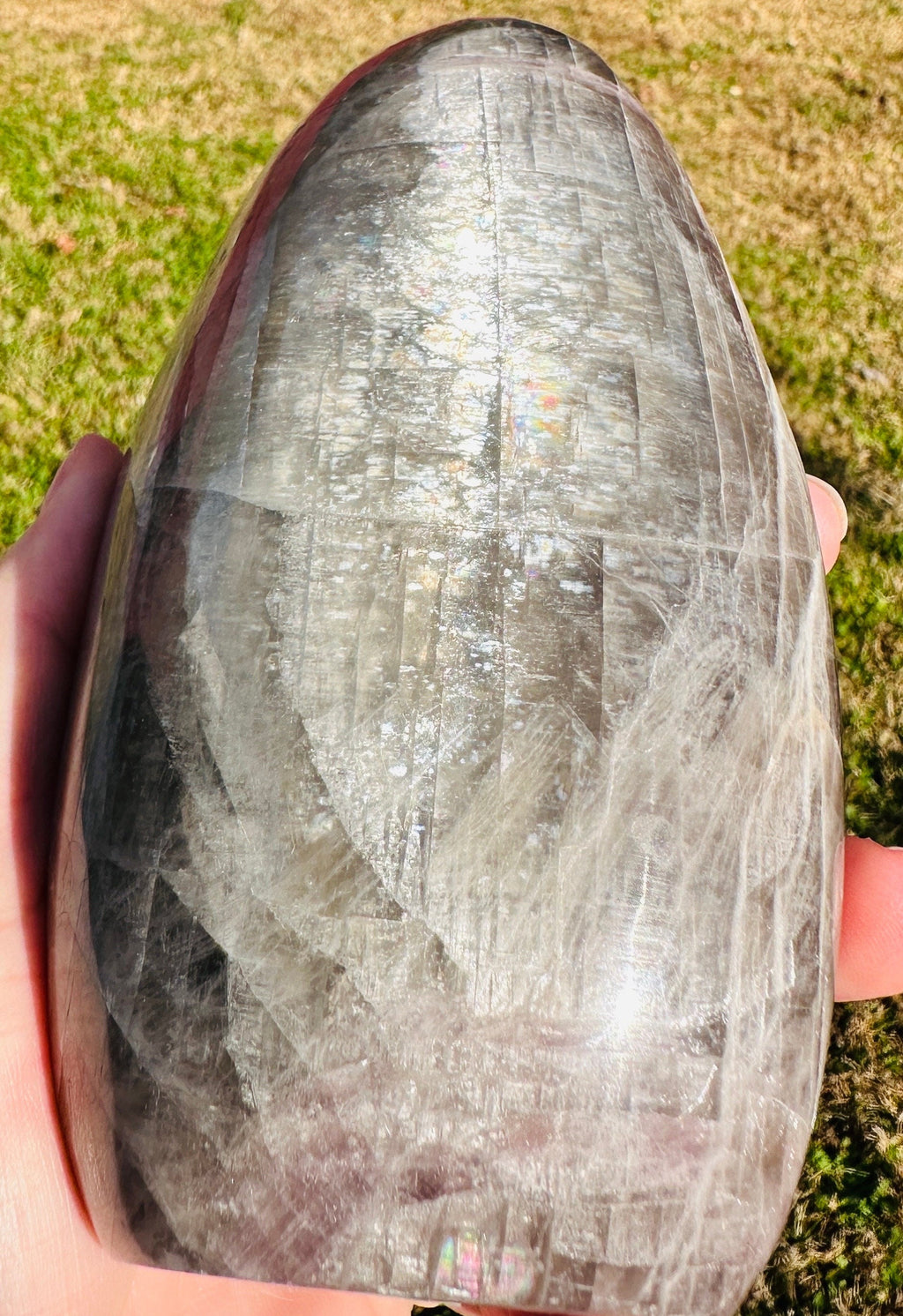 1,350 Grams Rare and unique Grey Silvery Anhydrate Free Form