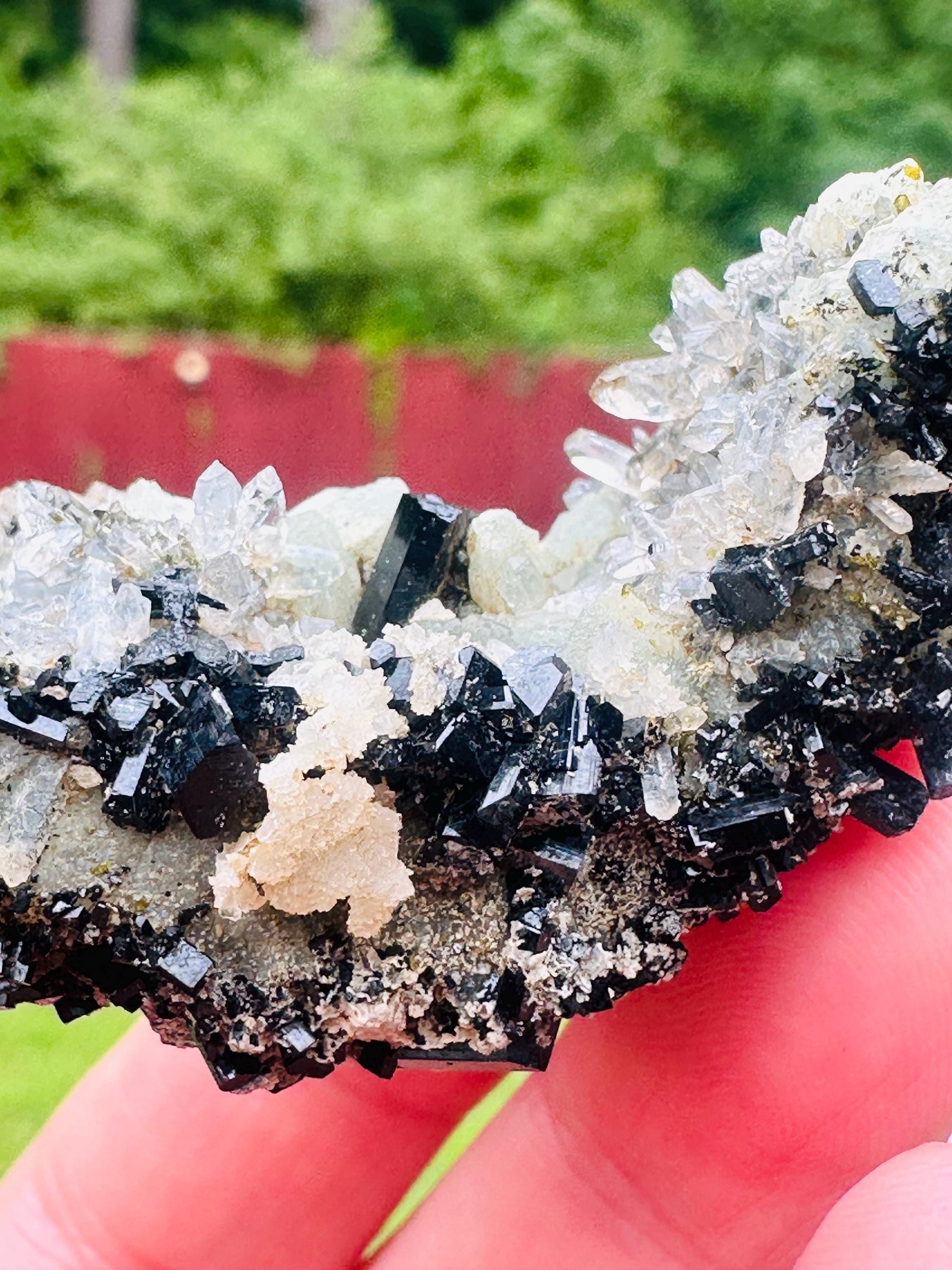 28 Grams Babingtonite on Prehnite from Qiaojia, Yunnan Province