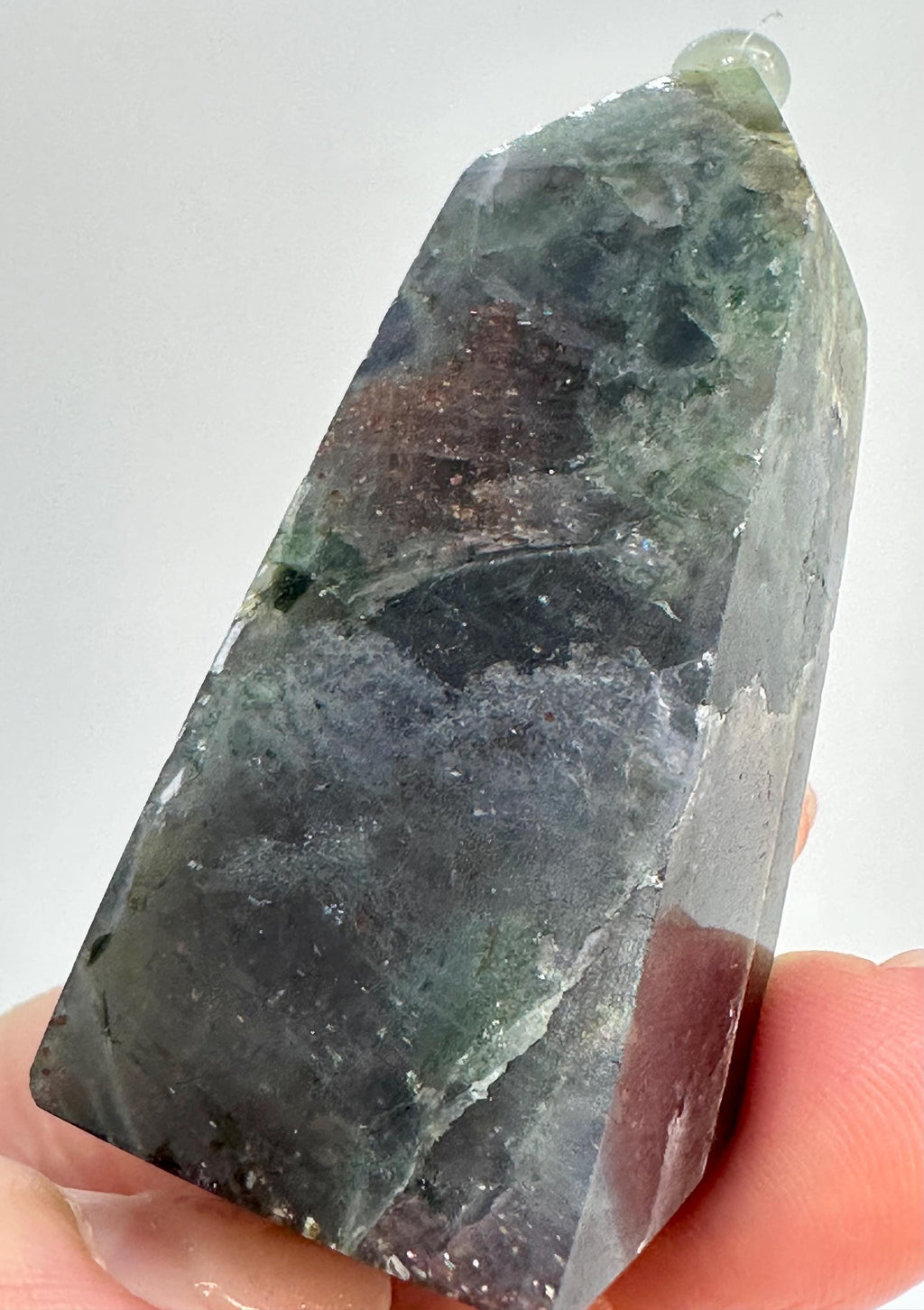 Bloodshot Iolite Tower Set Sourced From Madagascar