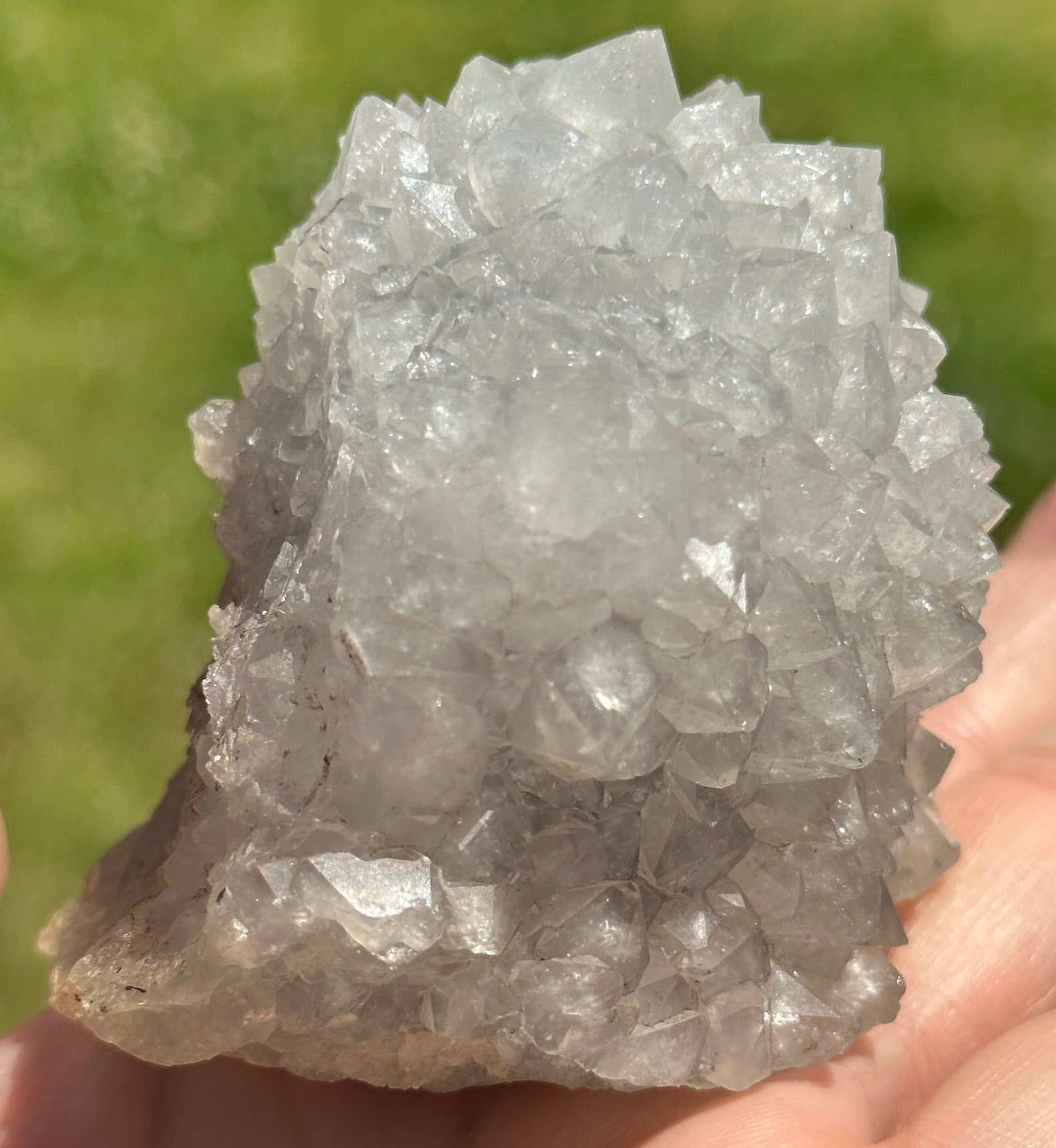 303 Grams Natural Blue/Gray Anandalite Quartz: Cabinet Size from India