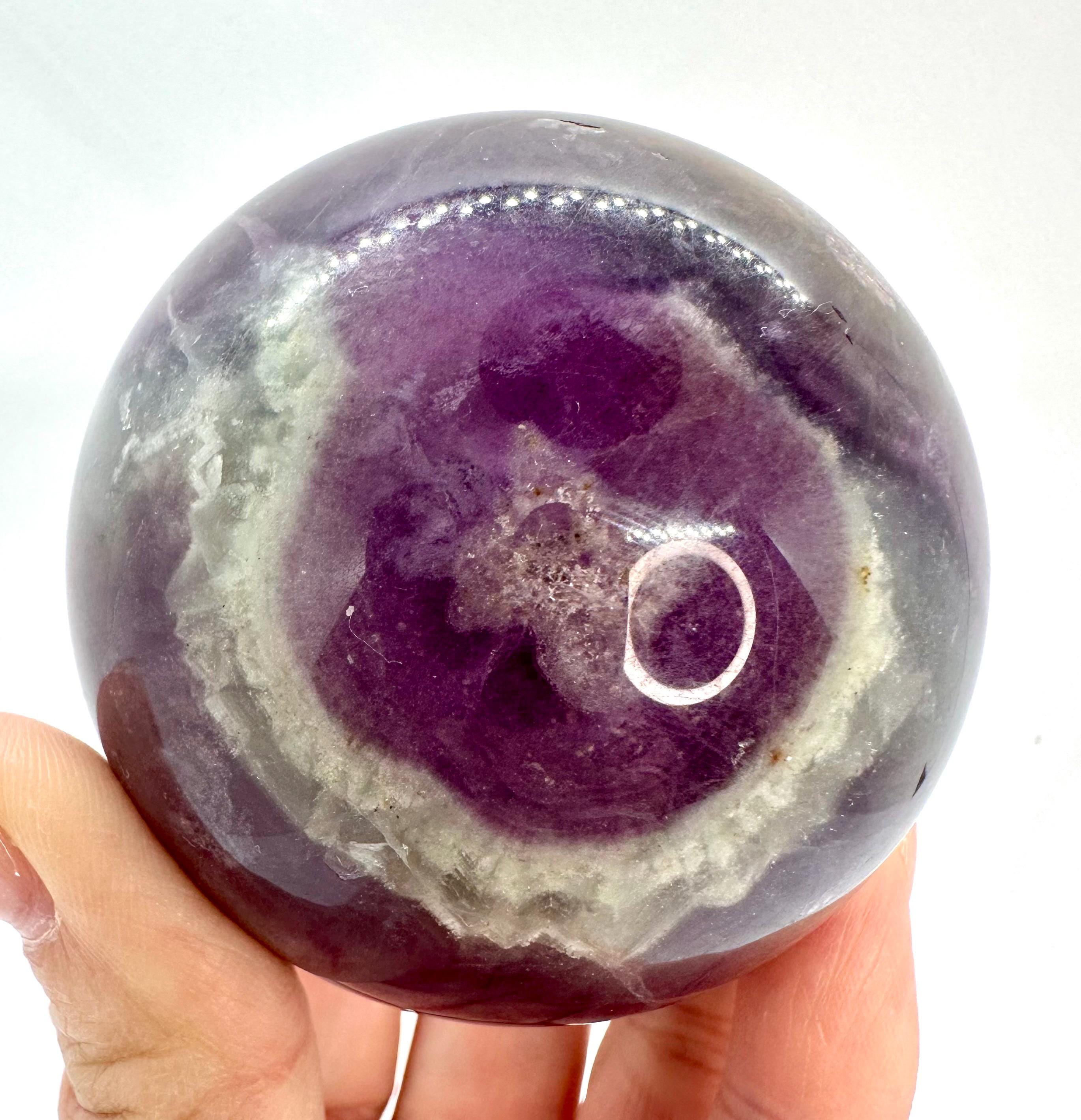 Purple Fluorite Root Sphere with Point Set from Hunan, Fujian Province in China