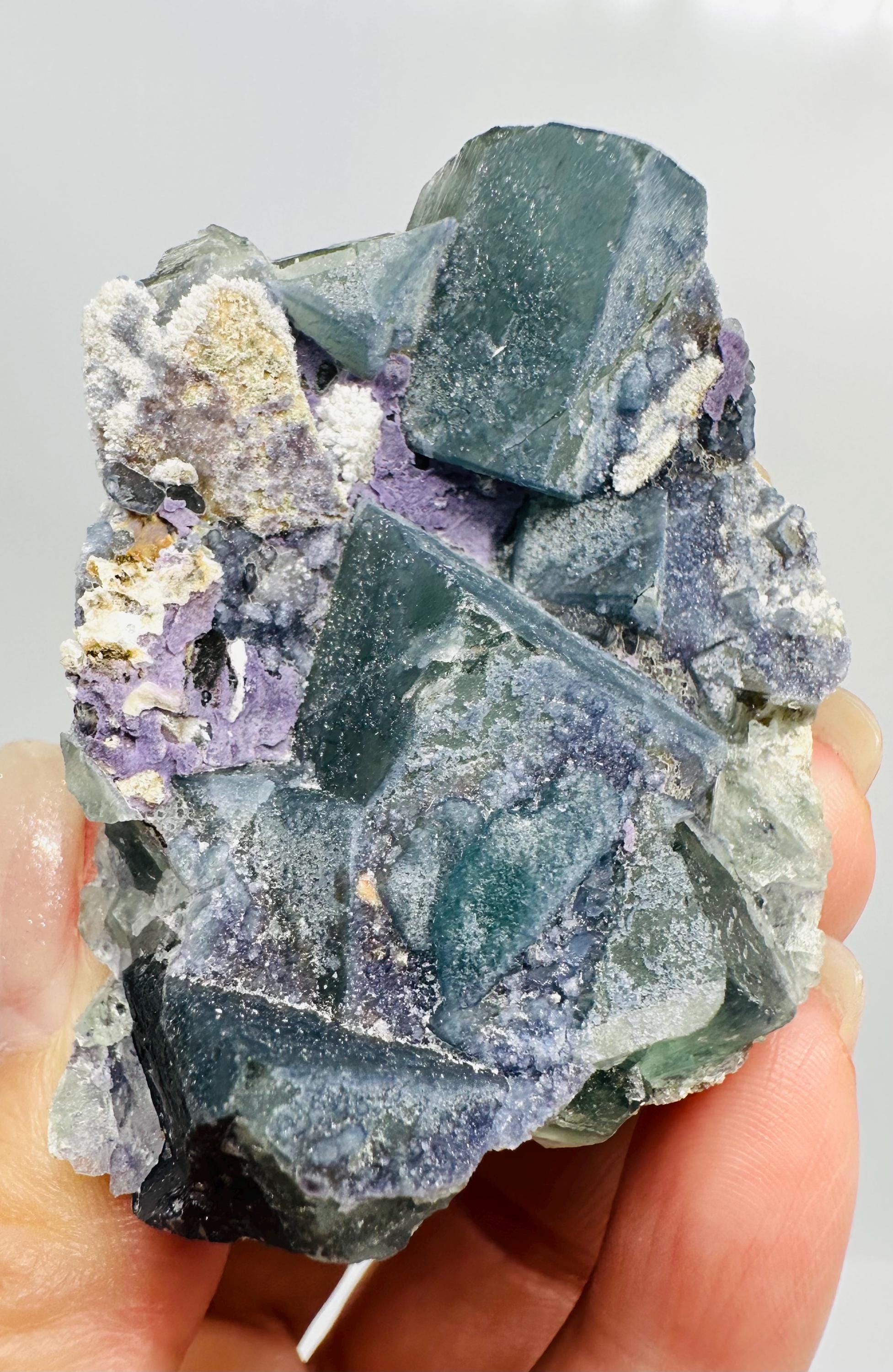 Newly Discovered Morandi Fluorite on Matrix piece from Yongchun, China