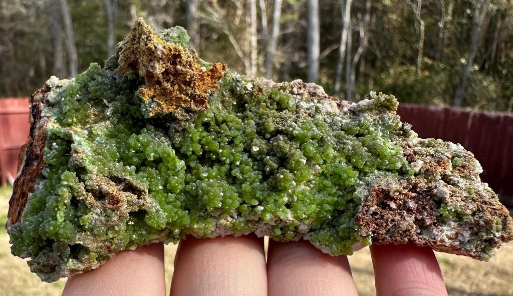 168 Grams High Quality Bright & Lustrous Green Pyromorphite Specimen