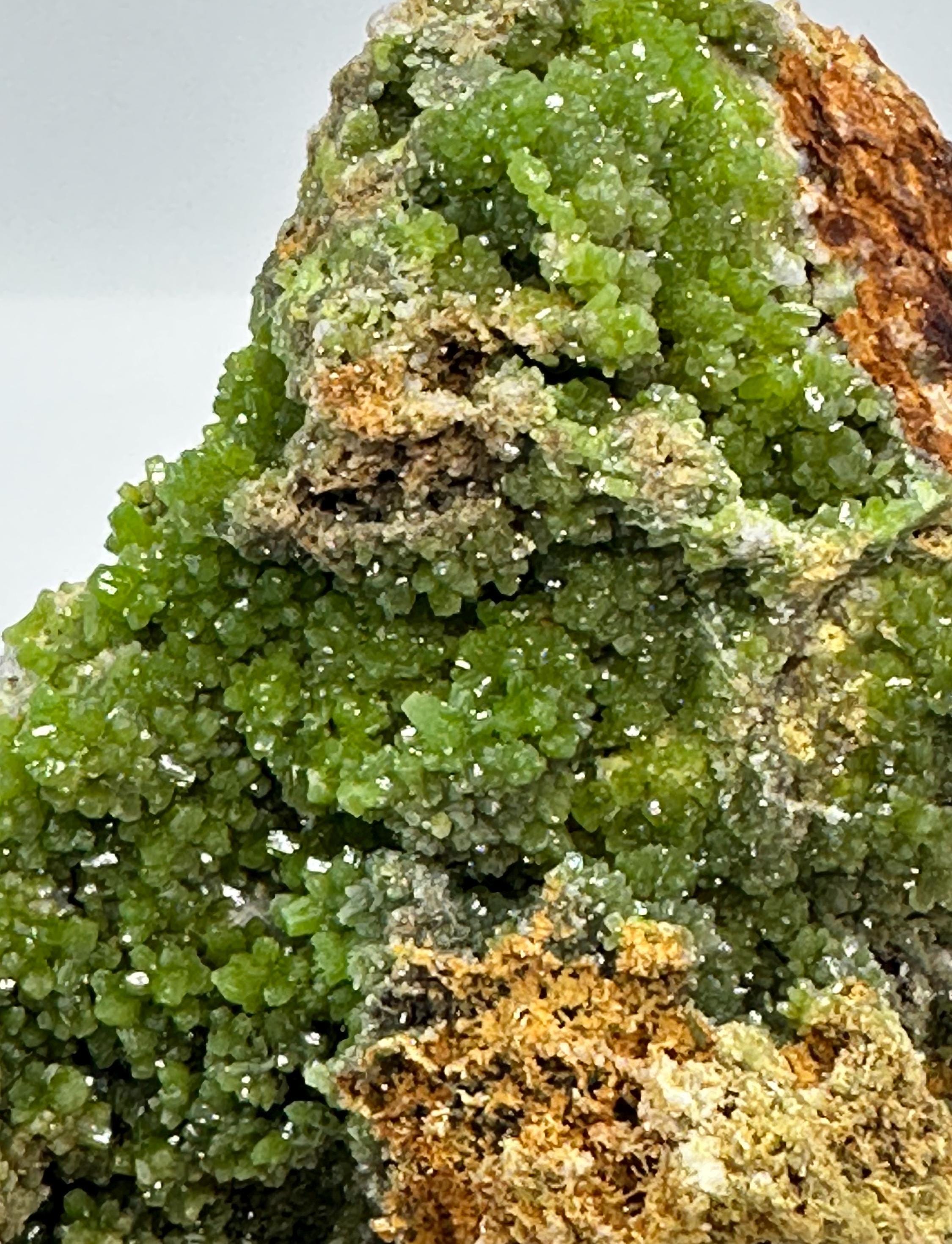 168 Grams High Quality Bright & Lustrous Green Pyromorphite Specimen