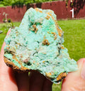 Minty Dream: Raw Druzy Chrysoprase in Matrix – Sparkling Natural Beauty & Heart Healing!