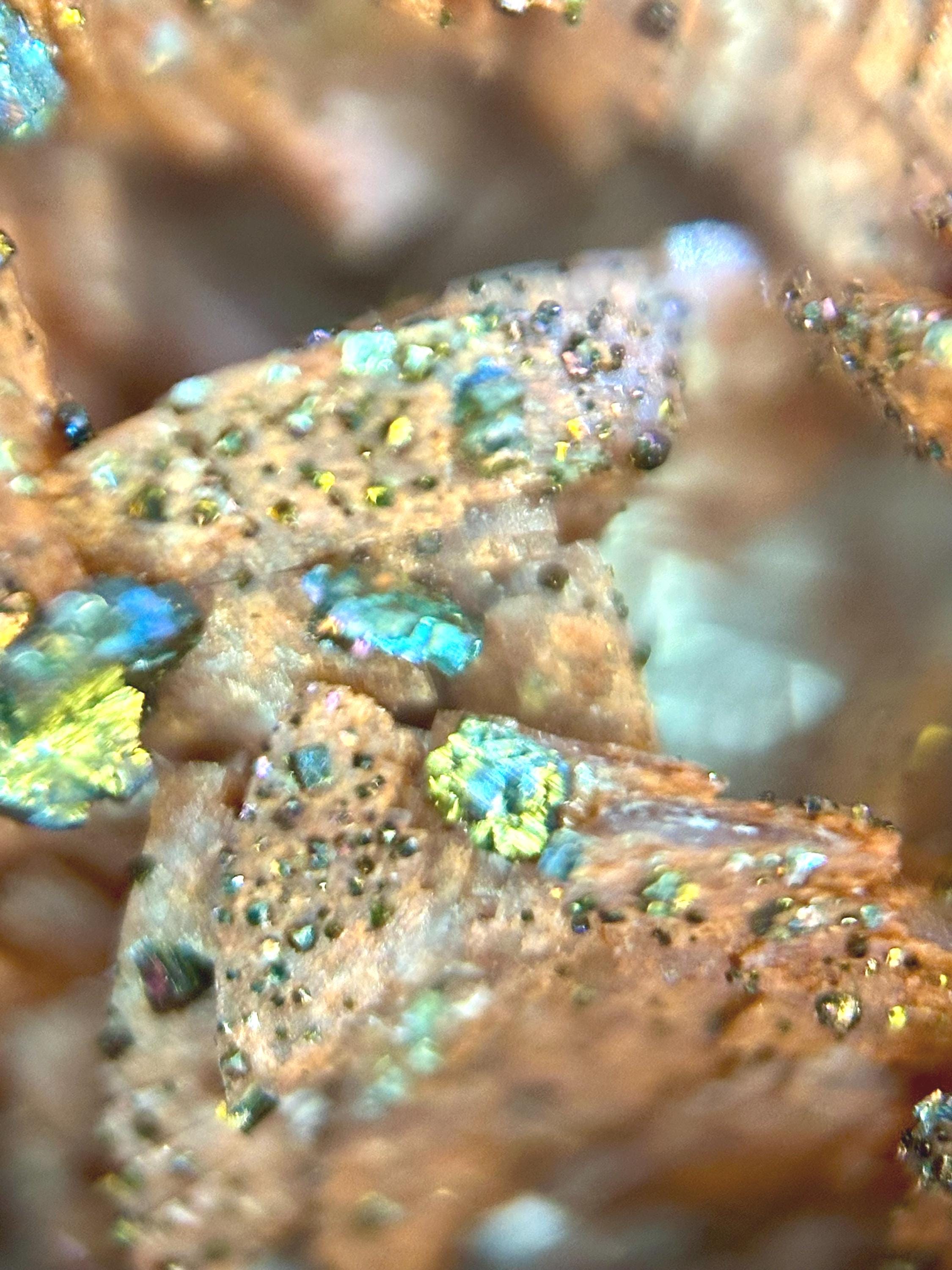 154 Grams One-of-a-Kind Bronze Barite with Pyrite Cubes, Petal-Like Crystal Formation from Morocco  Collector must Have