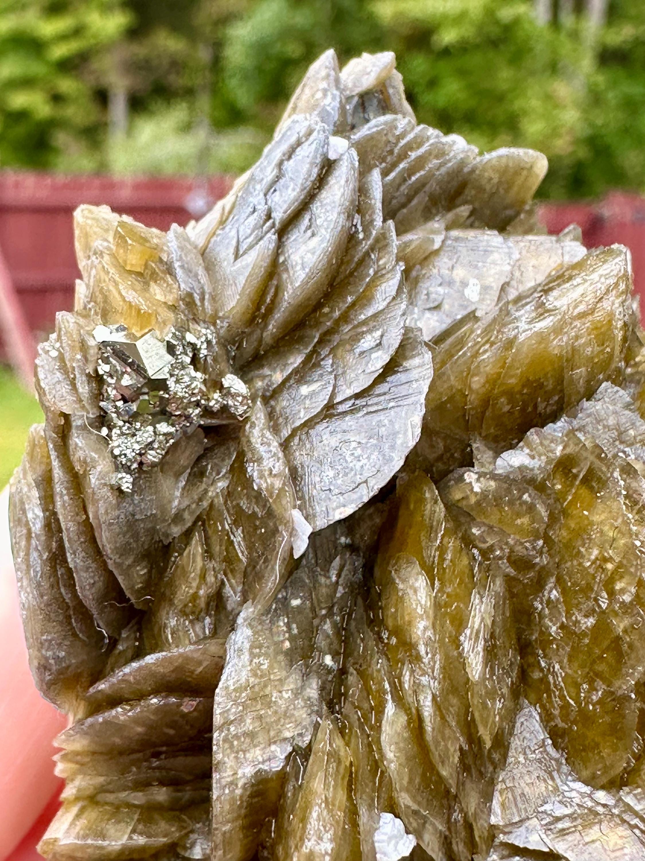 333 Grams Military Green Siderite Rosette with Dolomite, Earth’s Quiet Armor from Bijie Provence, Juizhou, China