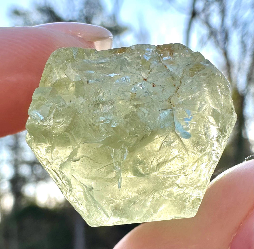 19 Grams Transparent Hexagonal Heliodor from Brazil