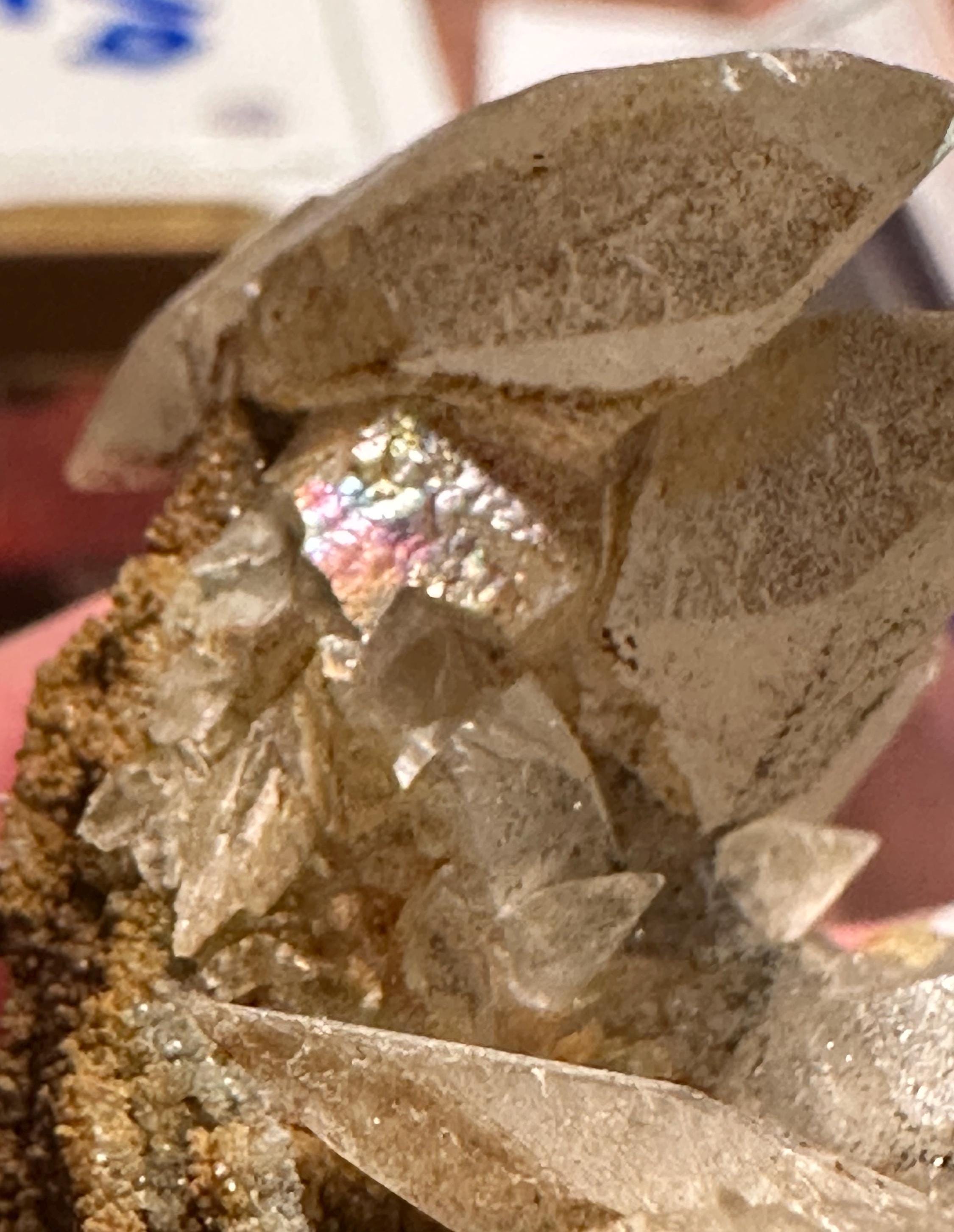 112 Grams Pristine DT Dogtooth Calcite Cluster specimen from China