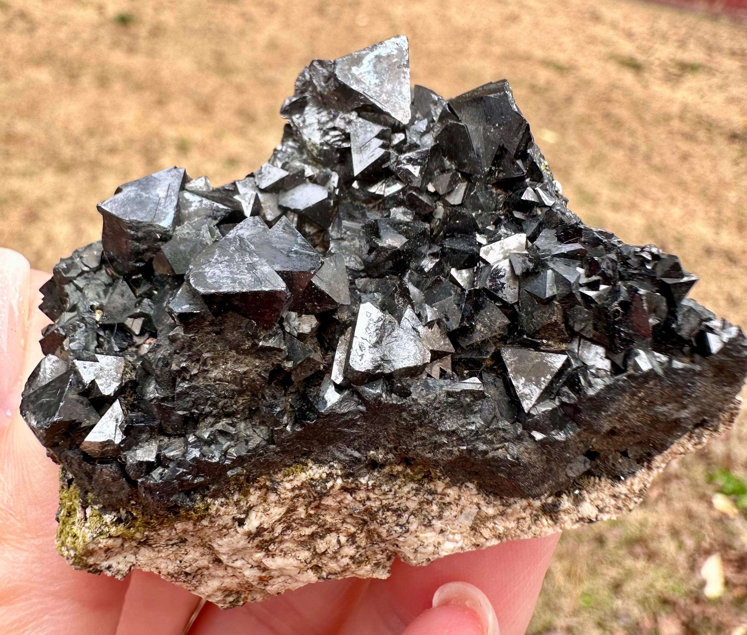 118 grams Magnetite Cluster in Matrix from Morocco