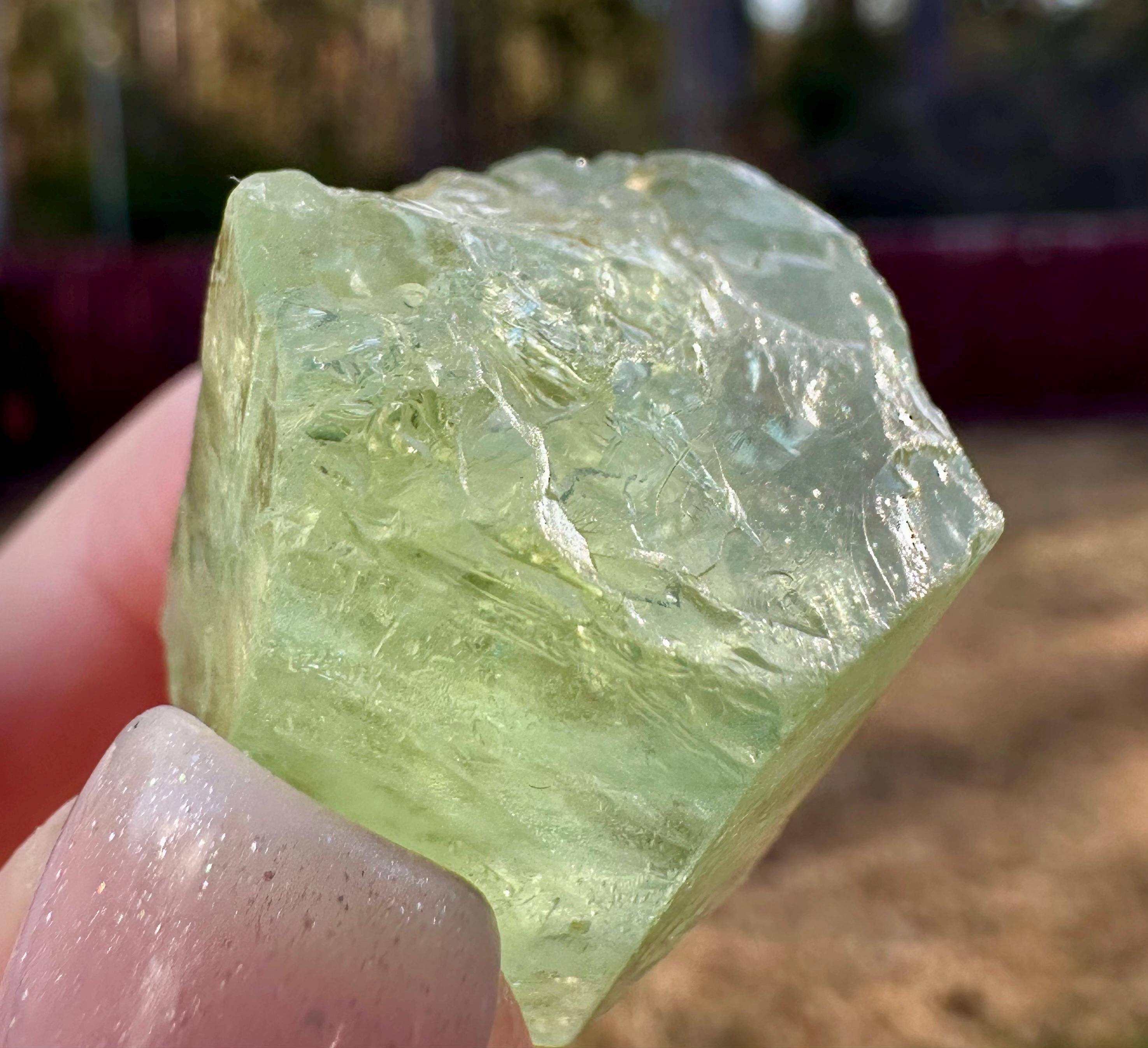 19 Grams Transparent Hexagonal Heliodor from Brazil