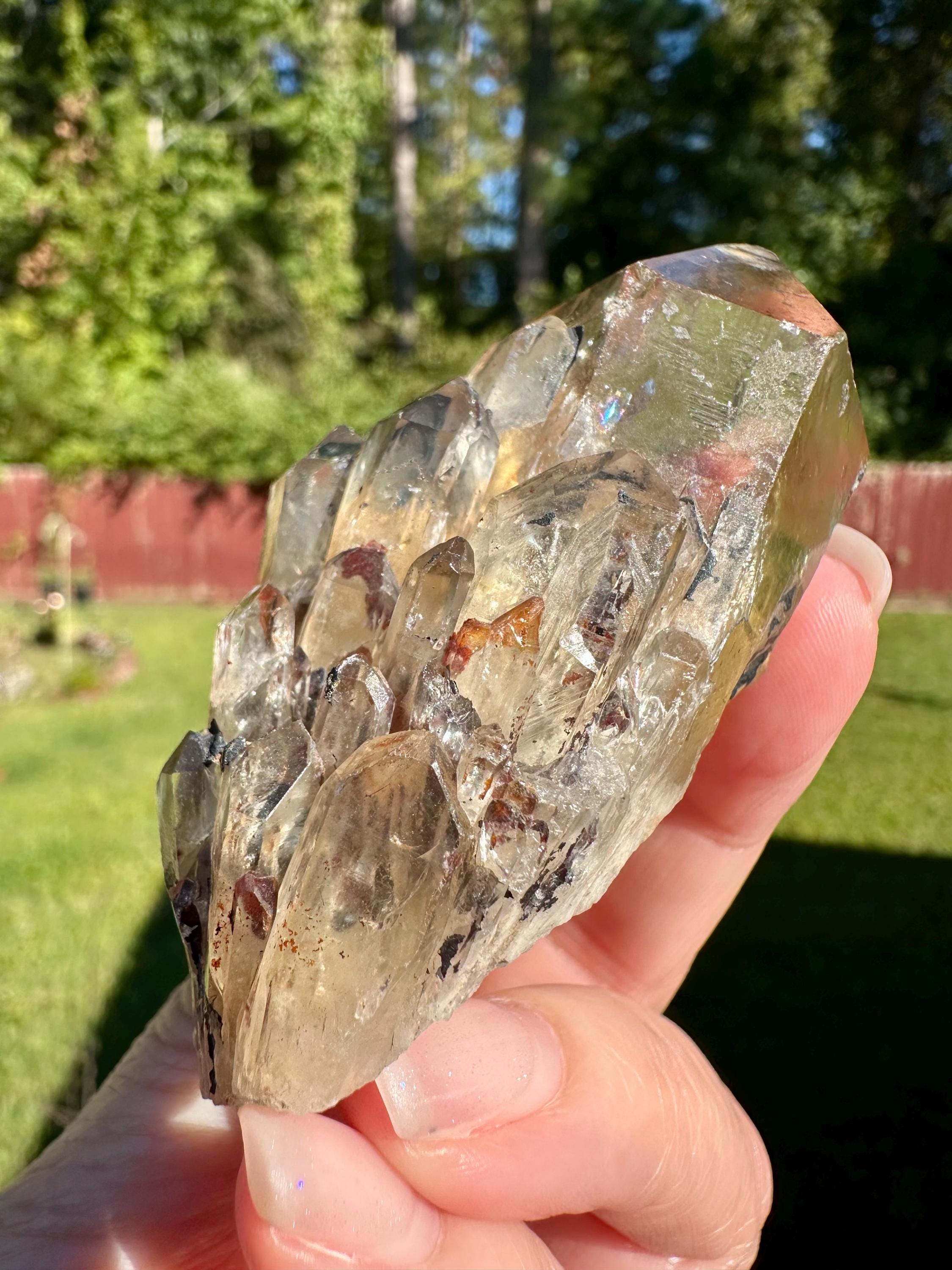 97 Grams Kundalini Citrine Cluster from RD Congo