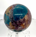 Blue Apatite, Lepidolite Mica & Arusha Quartz Composite Sphere