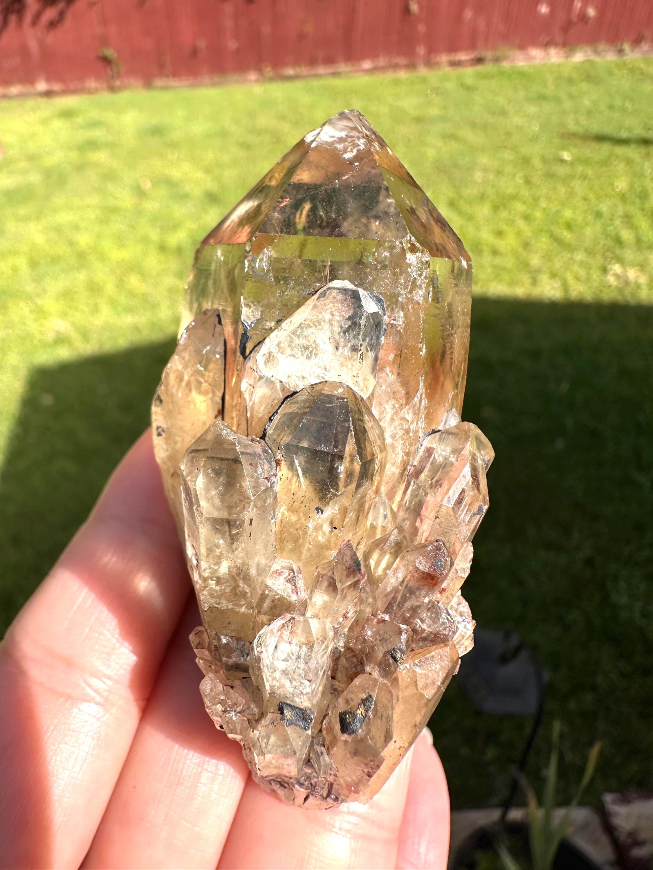 97 Grams Kundalini Citrine Cluster from RD Congo