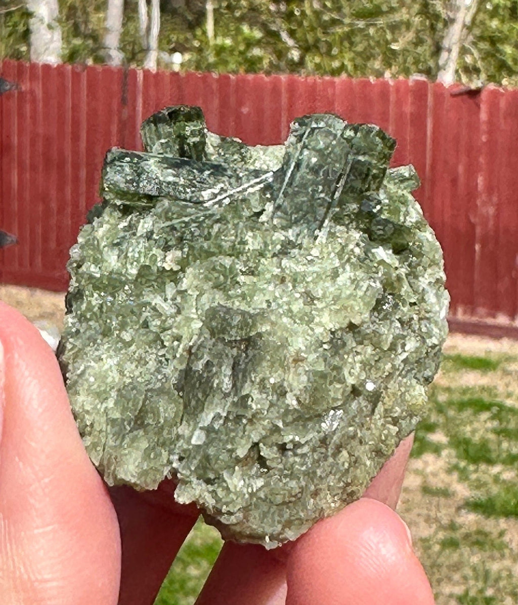 65 Grams (325 cts) very rare Green Tashmarine Diopside Crystals Cluster from Afghanistan.
