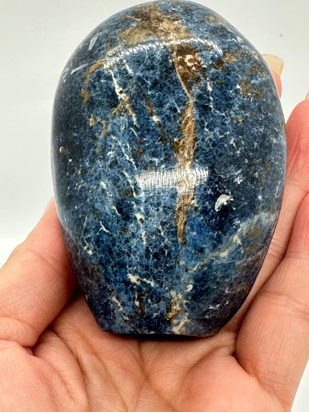 500 Grams Exceptional Dumortierite Freeform, Deep Blue with Natural Matrix & Golden Flecks - A Special Find for Collectors