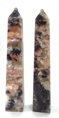 Smoky Quartz, Kunzite & Lepidolite with Mica Tower