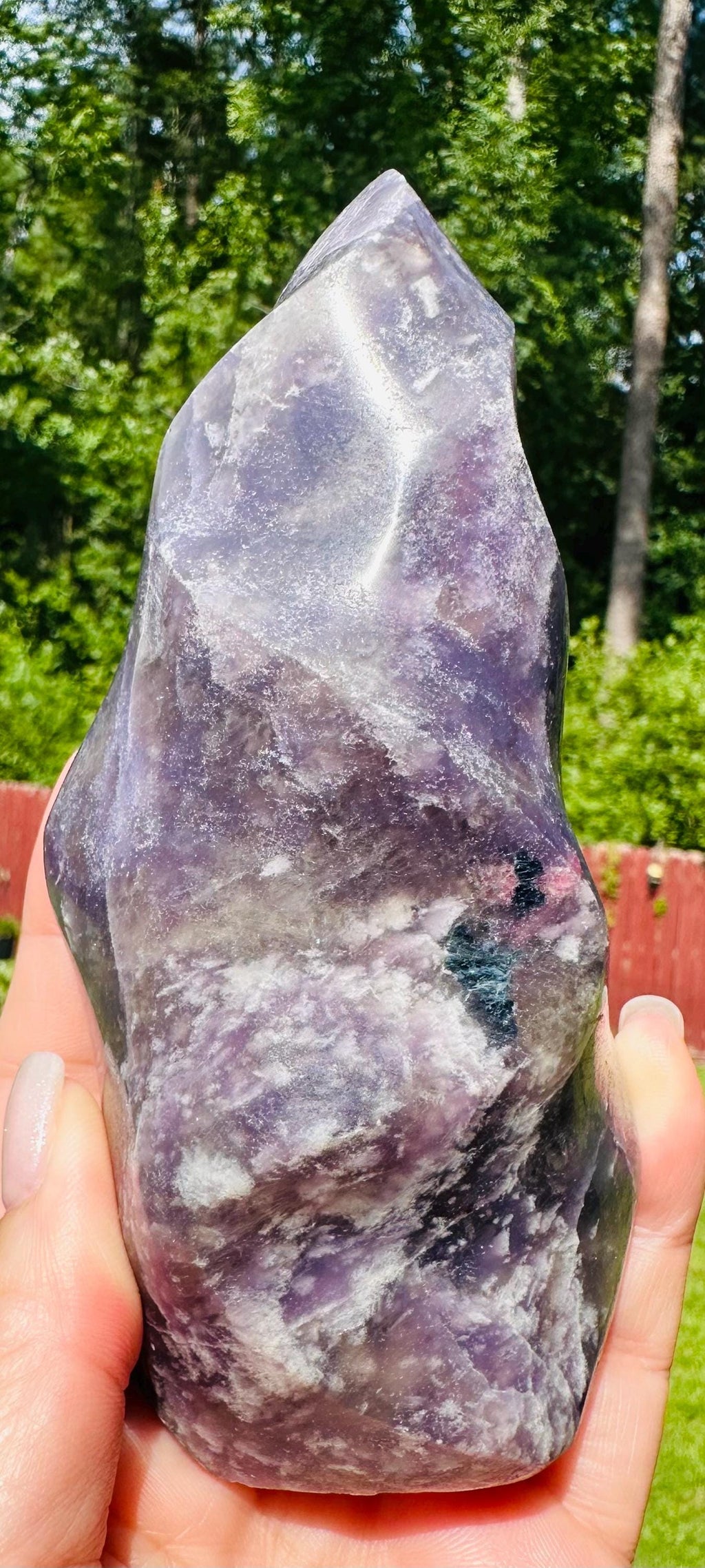 Unicorn Stone Crystal Set - Flame & Heart Carvings