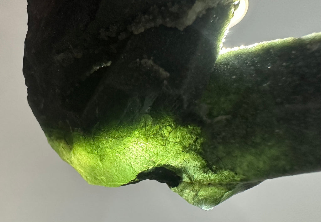 Green Actinolite Twin Point Cluster from Inner Mongolia