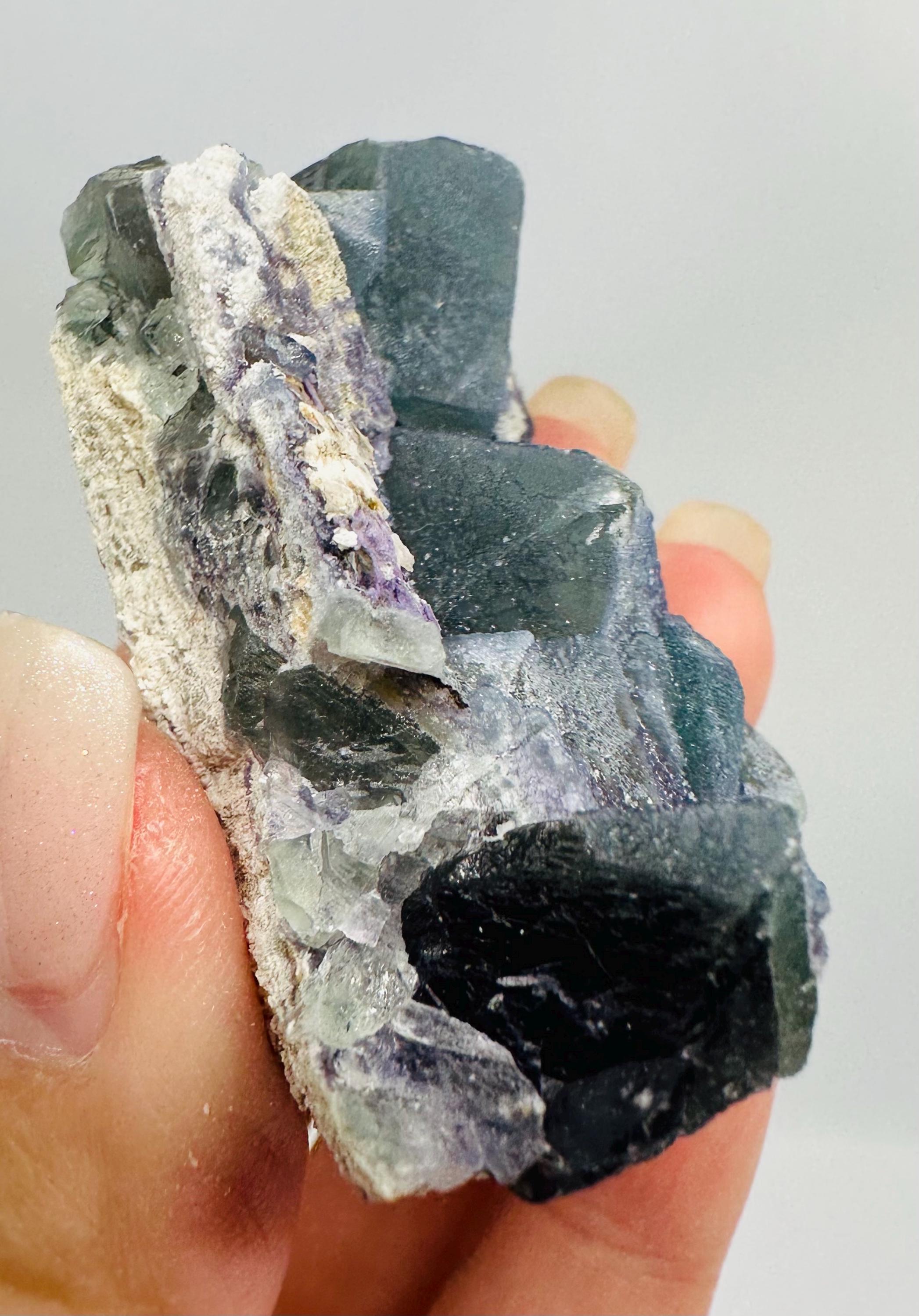 Newly Discovered Morandi Fluorite on Matrix piece from Yongchun, China