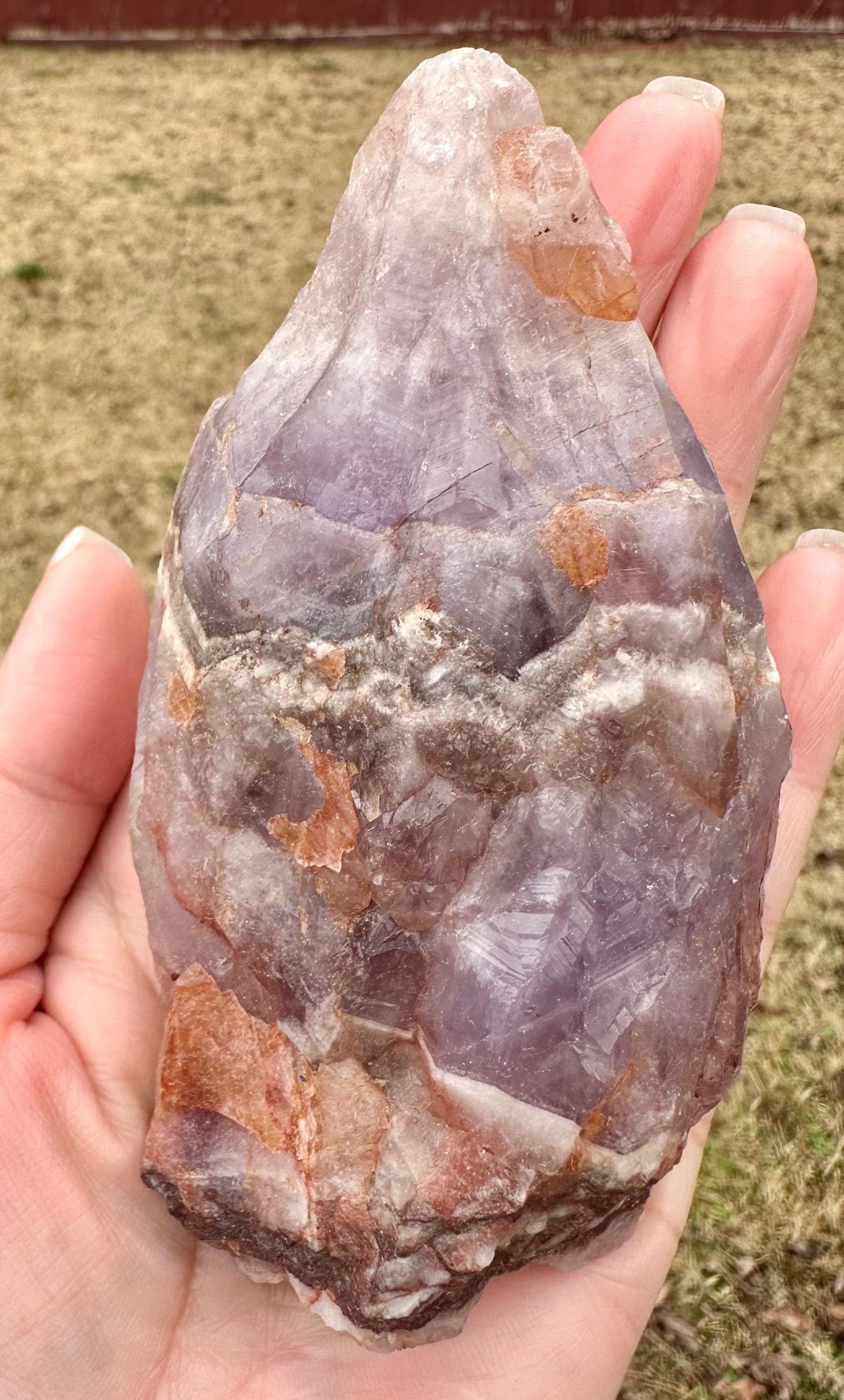367 grams Raw Dream Amethyst “Dragon Tooth” from Brazil