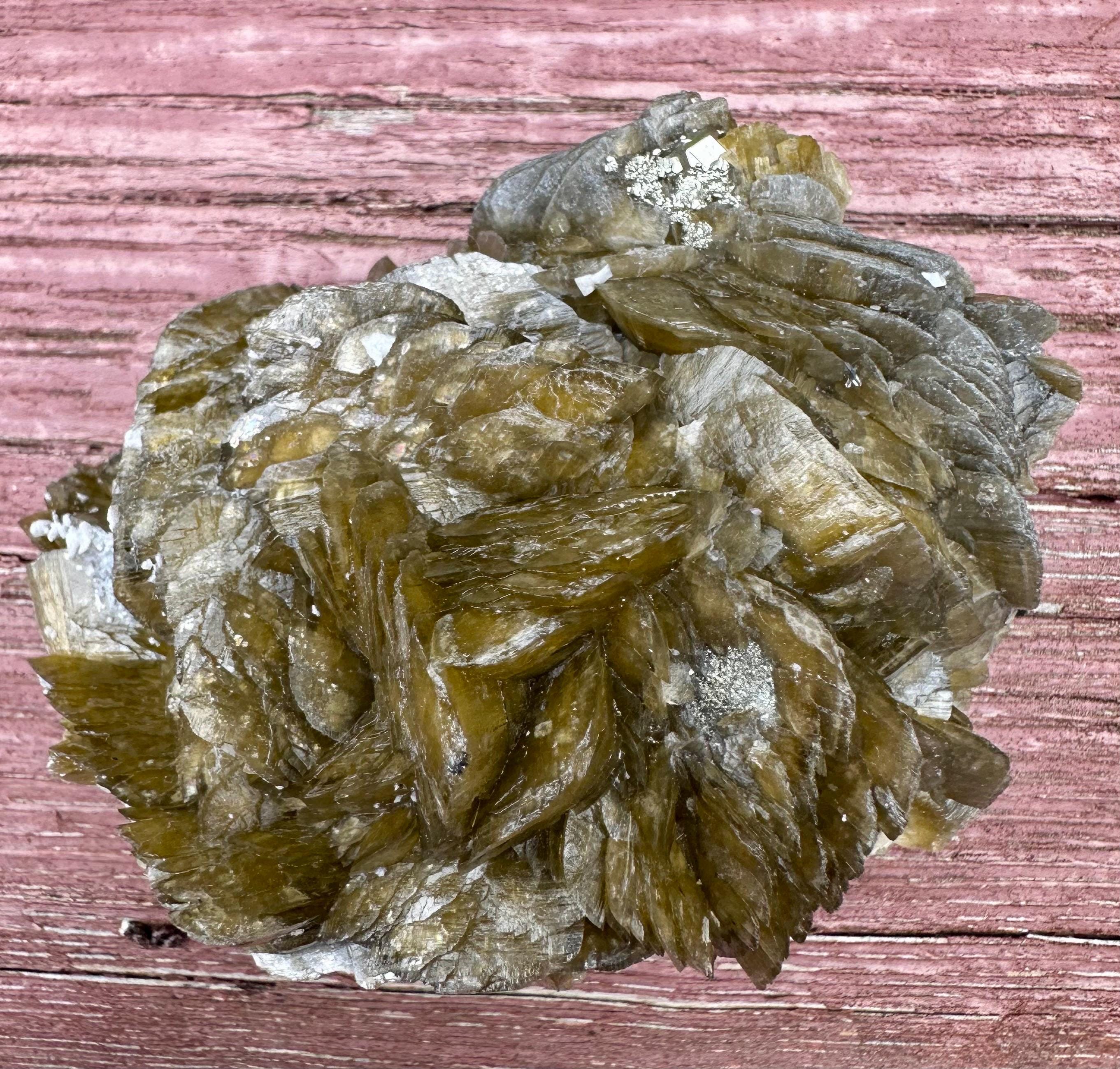 333 Grams Military Green Siderite Rosette with Dolomite, Earth’s Quiet Armor from Bijie Provence, Juizhou, China