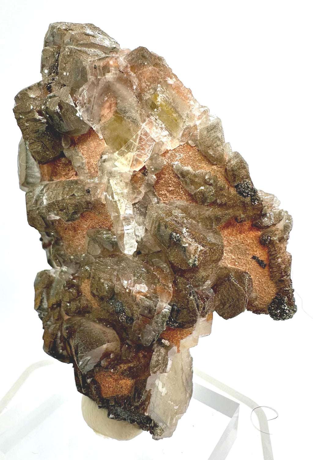 111 Grams Rare Calcite with Multi-Colored Chalcopyrite and Pyrite from Daye, HuBei