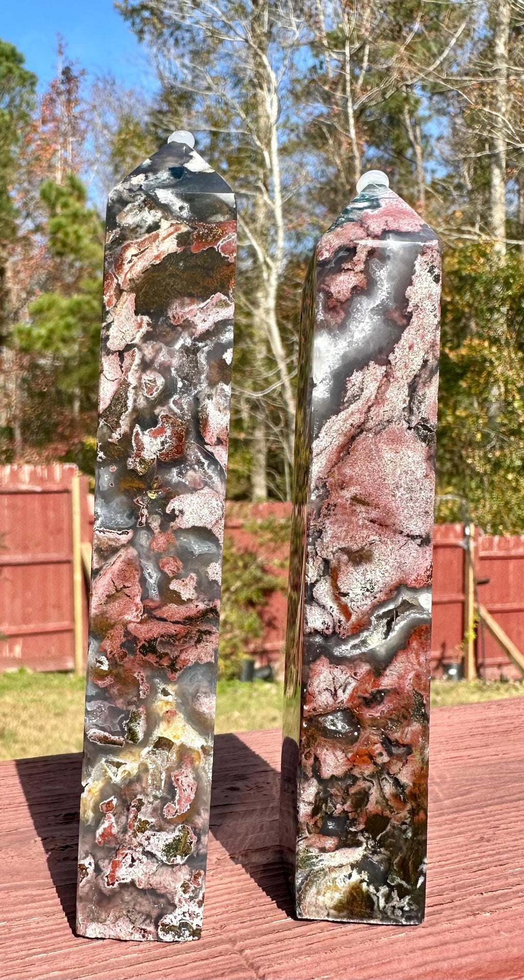 Rare and Radiant Muse Cosmic Jasper Tower from Madagascar