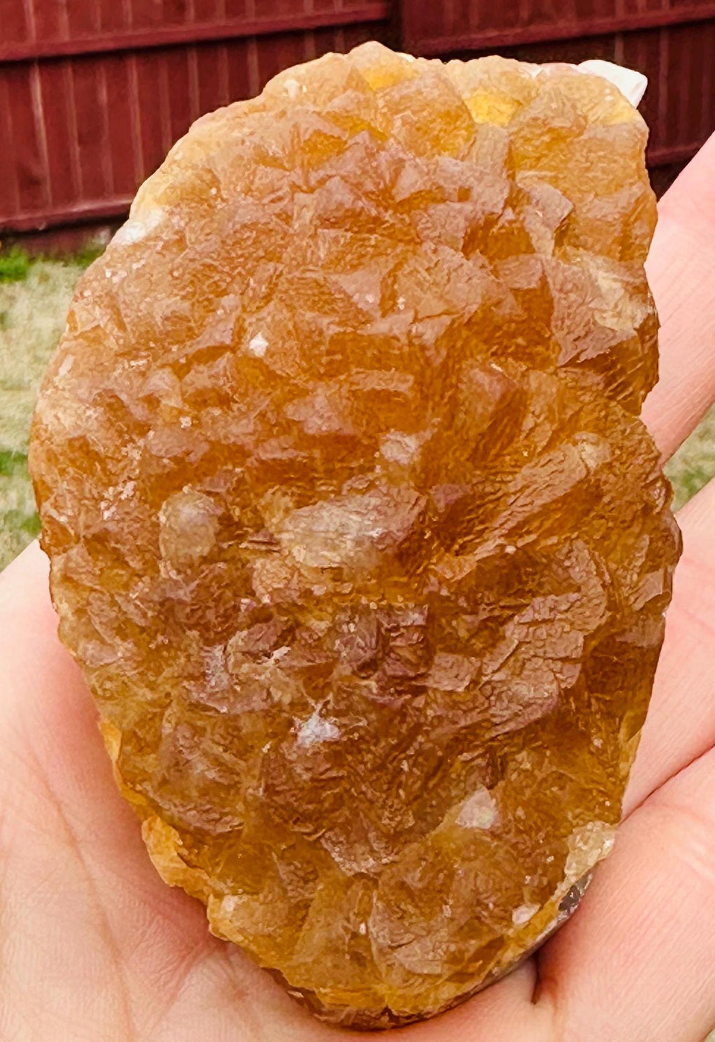 300 Grams Rich color Botroydal / Bubble Yellow Fluorite from China
