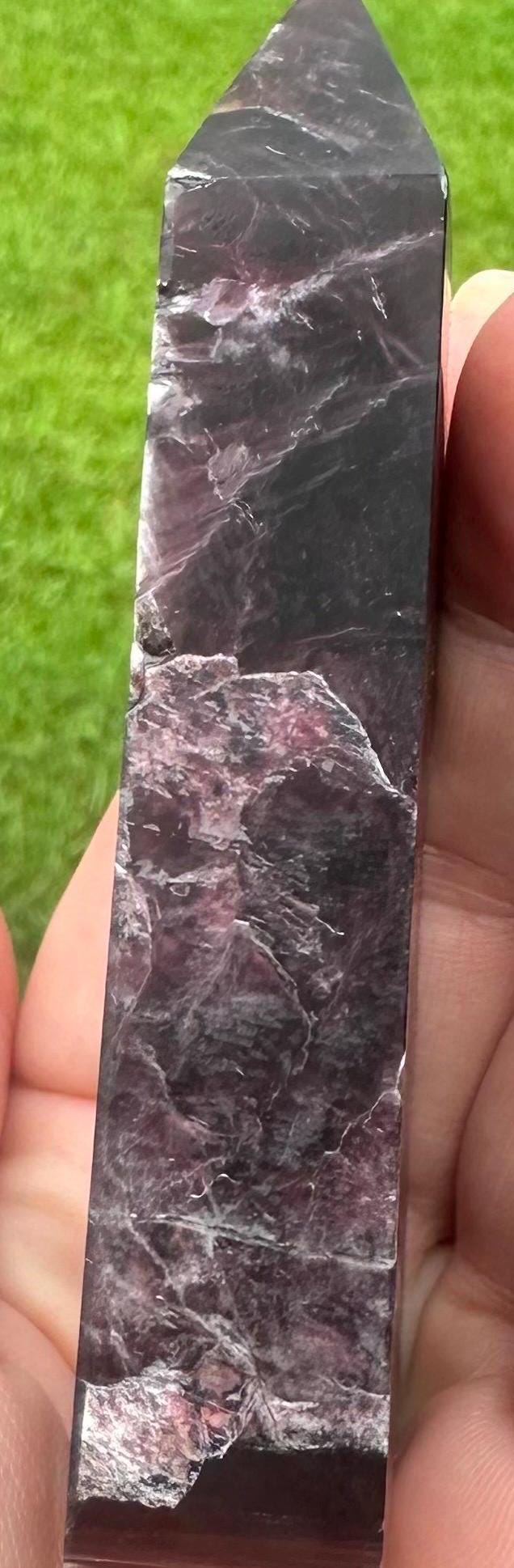 176 Grams Purple Lithium Mica in White Feldspar Tower