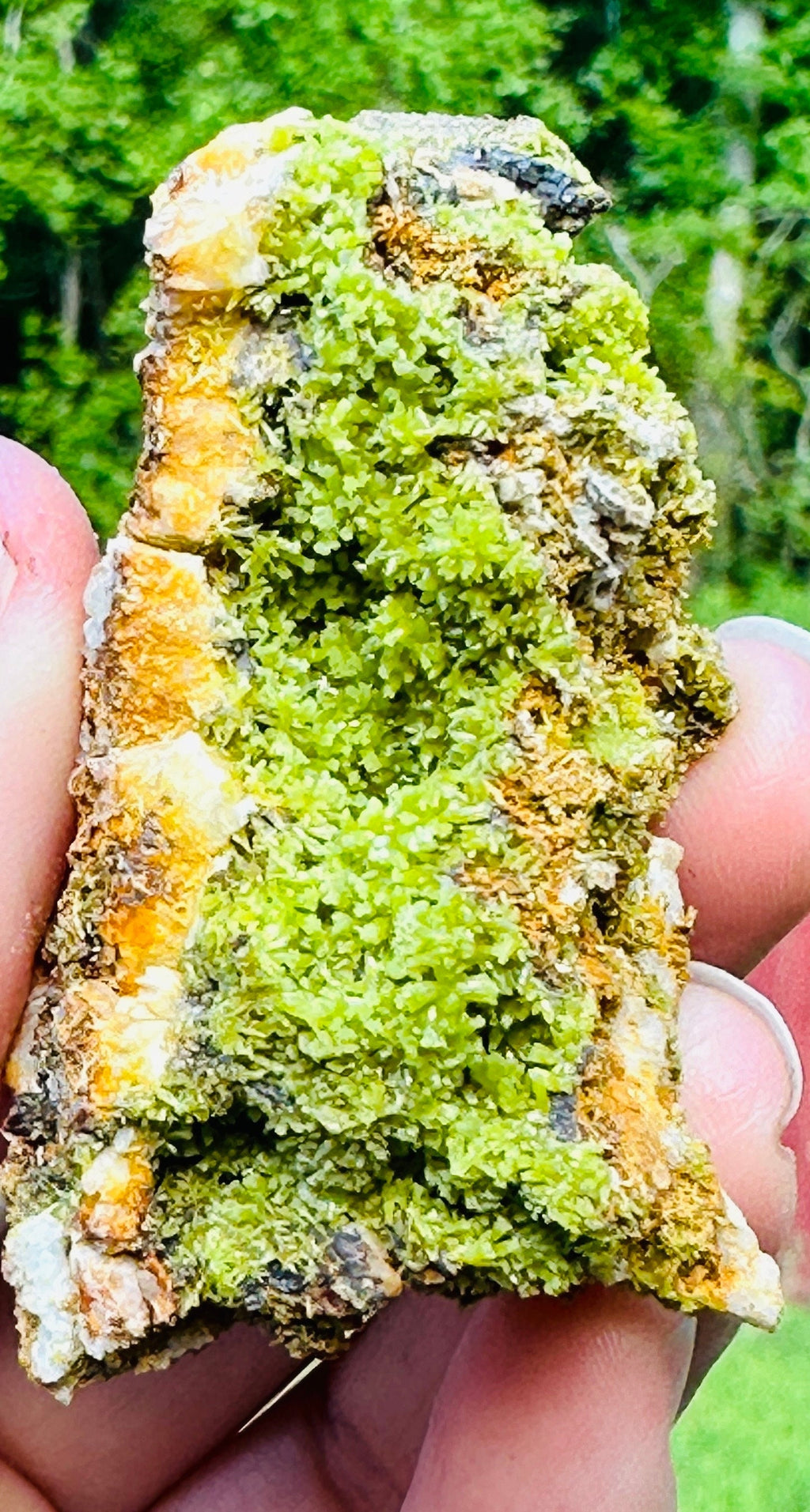 Very Sparkly Bright Green Pyromorphite Specimens / boitroyd or flower like formation