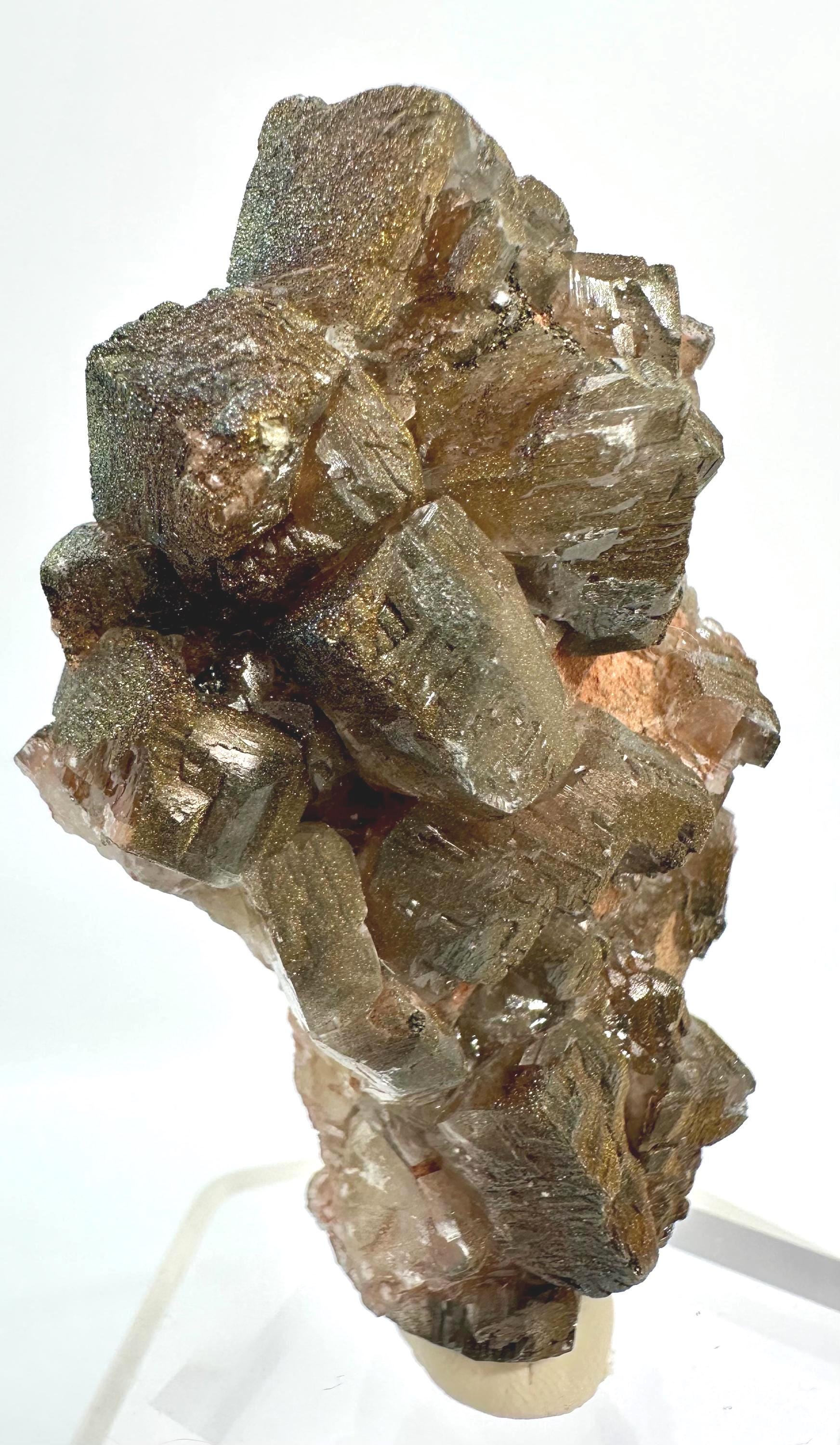 111 Grams Rare Calcite with Multi-Colored Chalcopyrite and Pyrite from Daye, HuBei