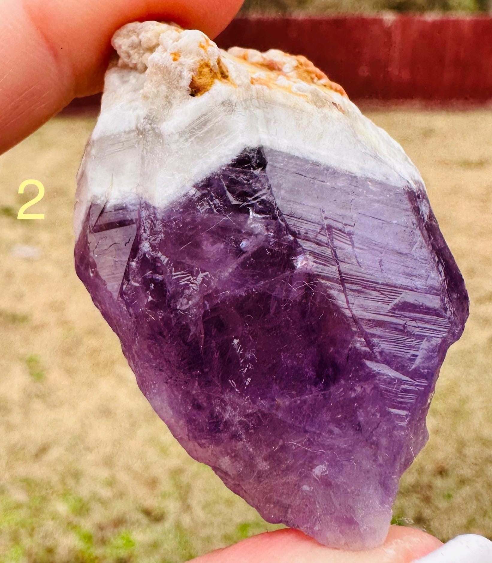 Your choice White Capped Amethyst from Bahia, Brazil
