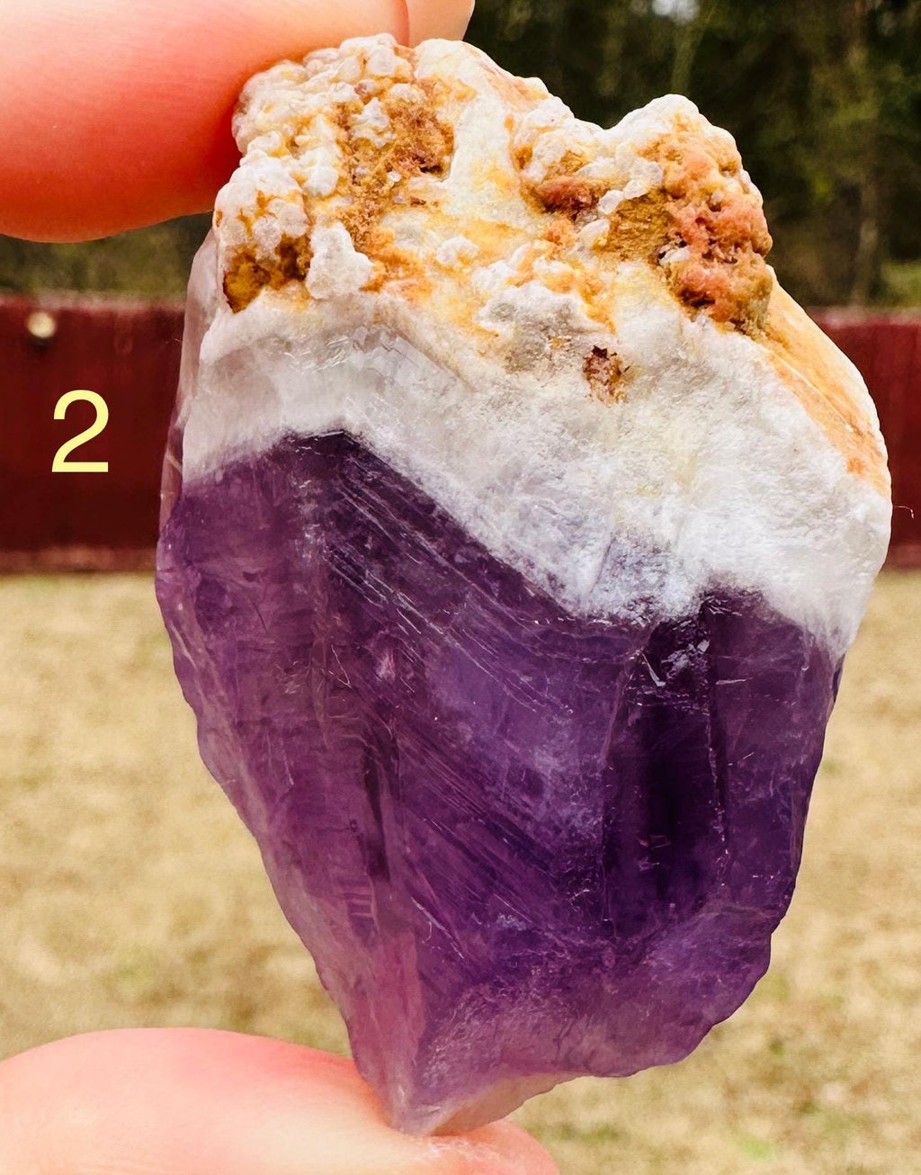 Your choice White Capped Amethyst from Bahia, Brazil