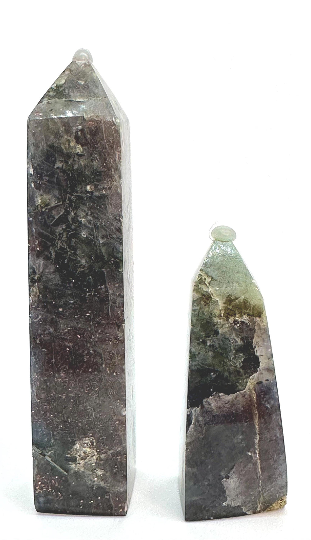 Bloodshot Iolite Tower Set Sourced From Madagascar