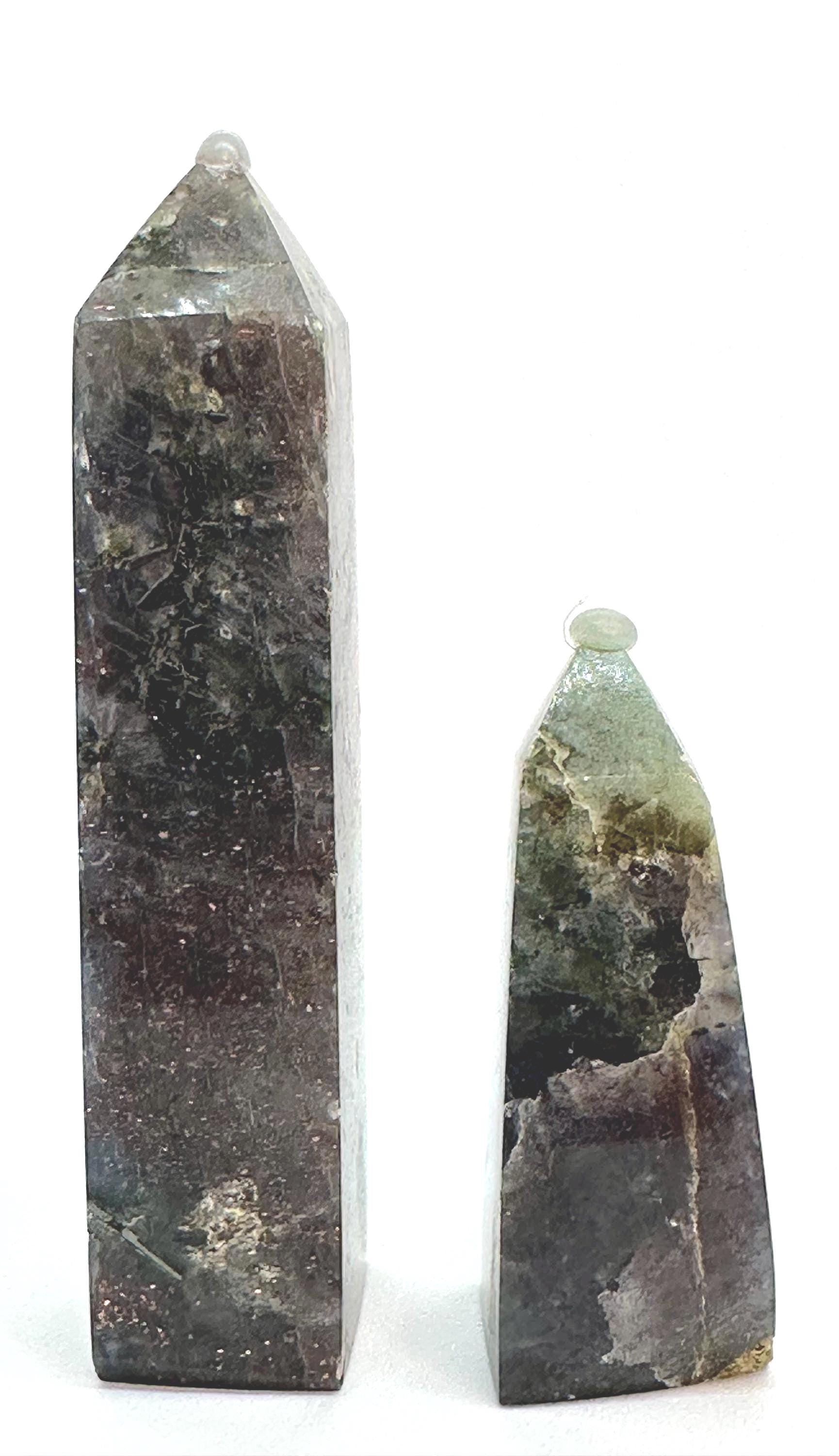 Bloodshot Iolite Tower Set Sourced From Madagascar