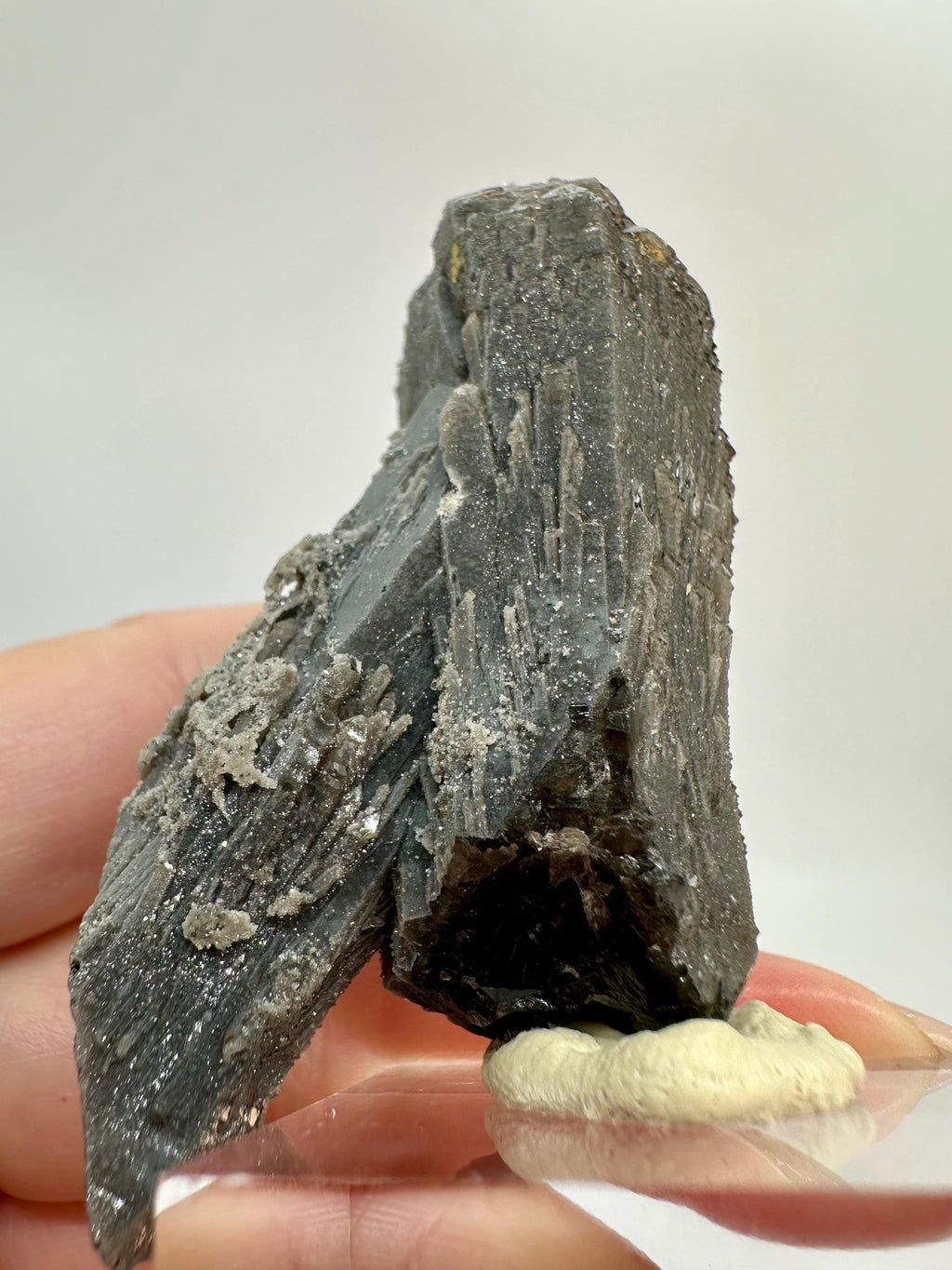 59 Grams One of a Kind Black Candle Quartz with Intergrowth and Microcrystal for the Discerning Collector From Madagascar
