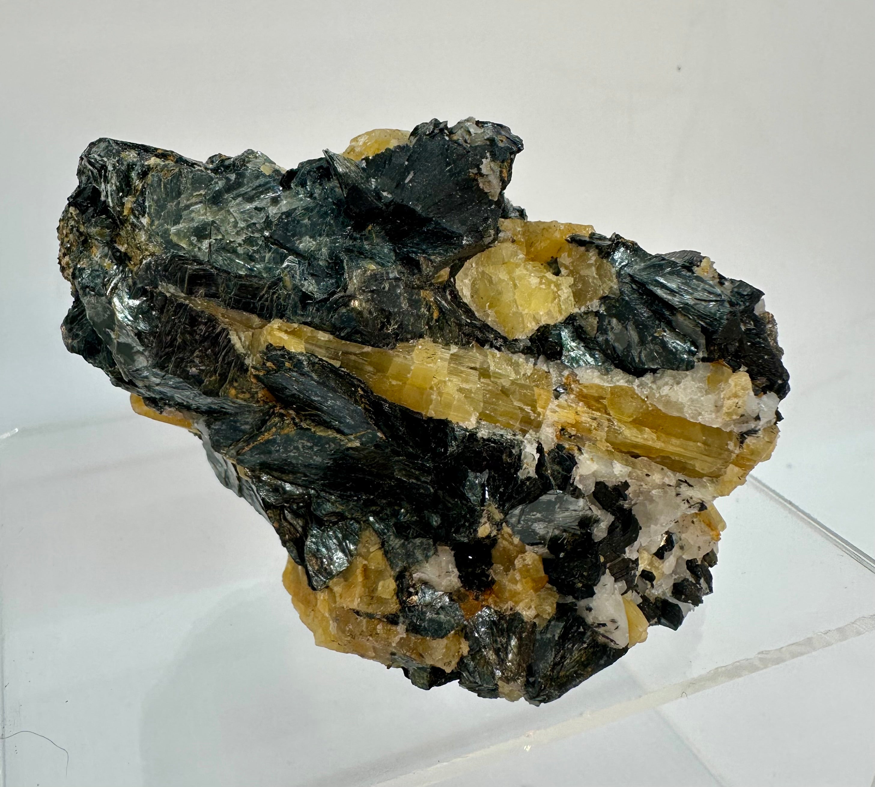 Brazilian Yellow Tourmaline in Biotite