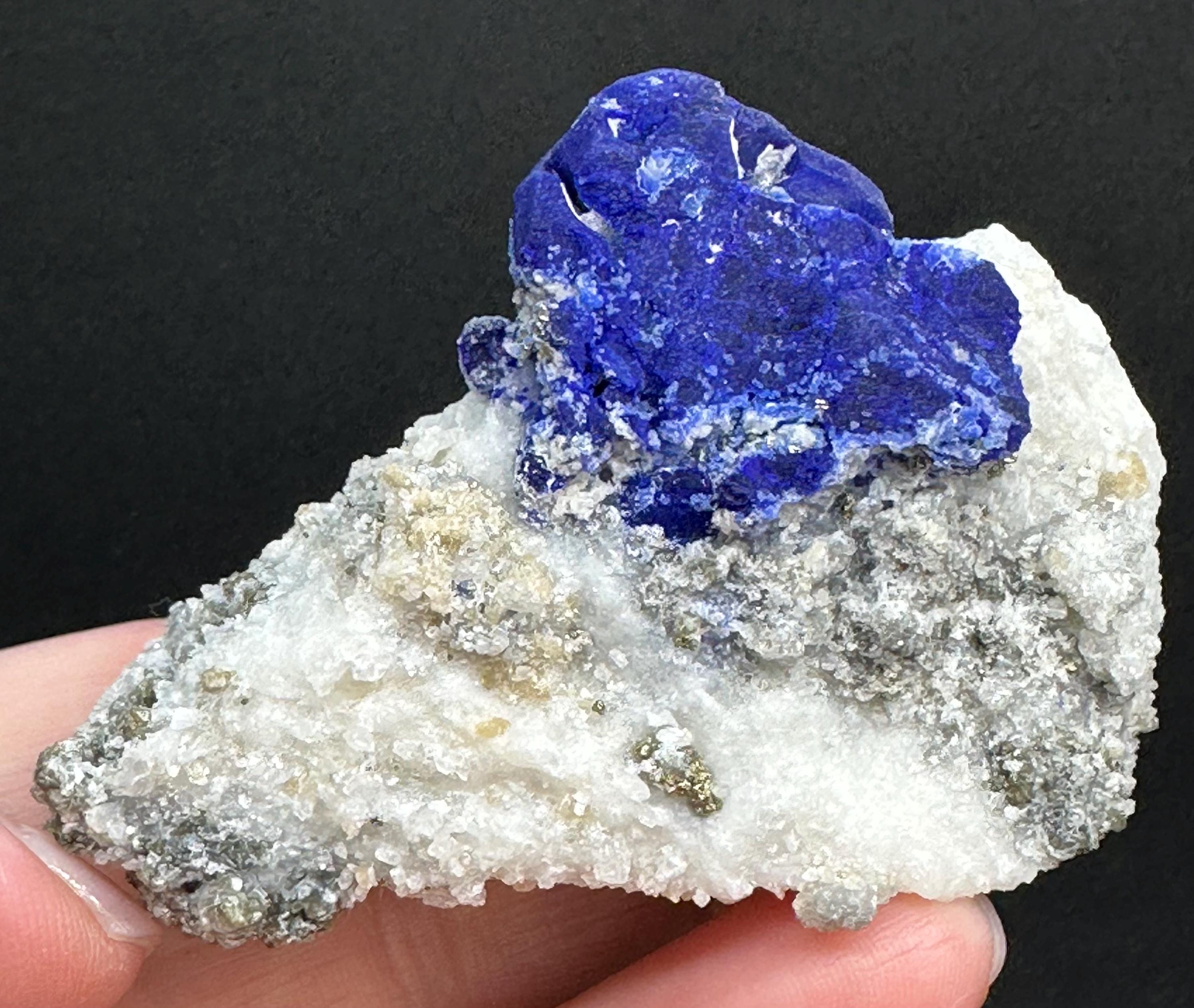 120 Grams Lazurite on UV-Reactive Matrix from Sar e Sang region of Badakhshan, Afghanistan