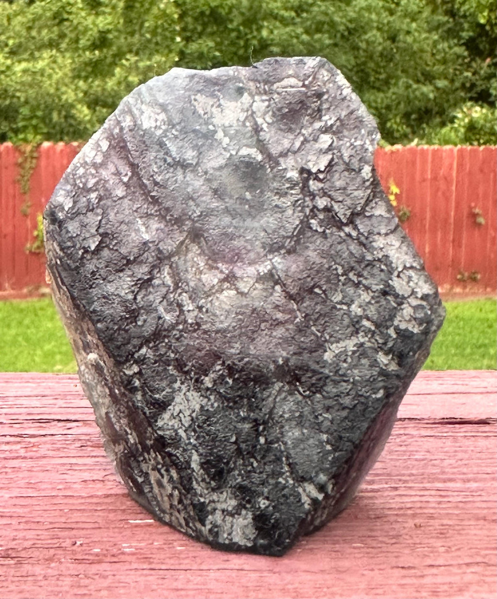 158 Grams Self Standing Beautiful Purple Fluorite with an Impressive Phantom