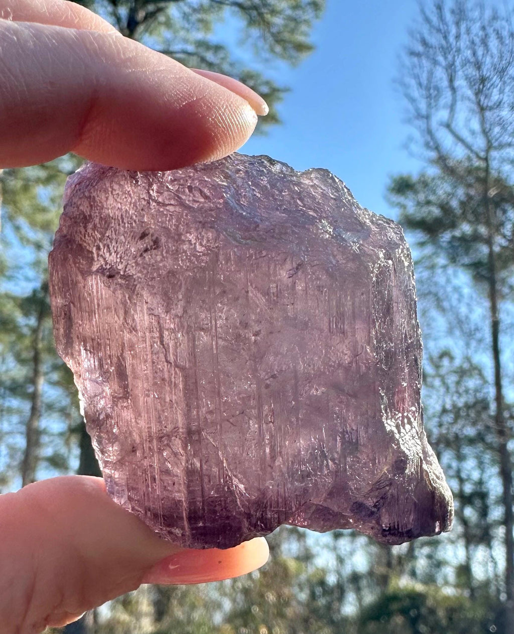 96 grams Translucent Purple Scapolite from Afghanistan