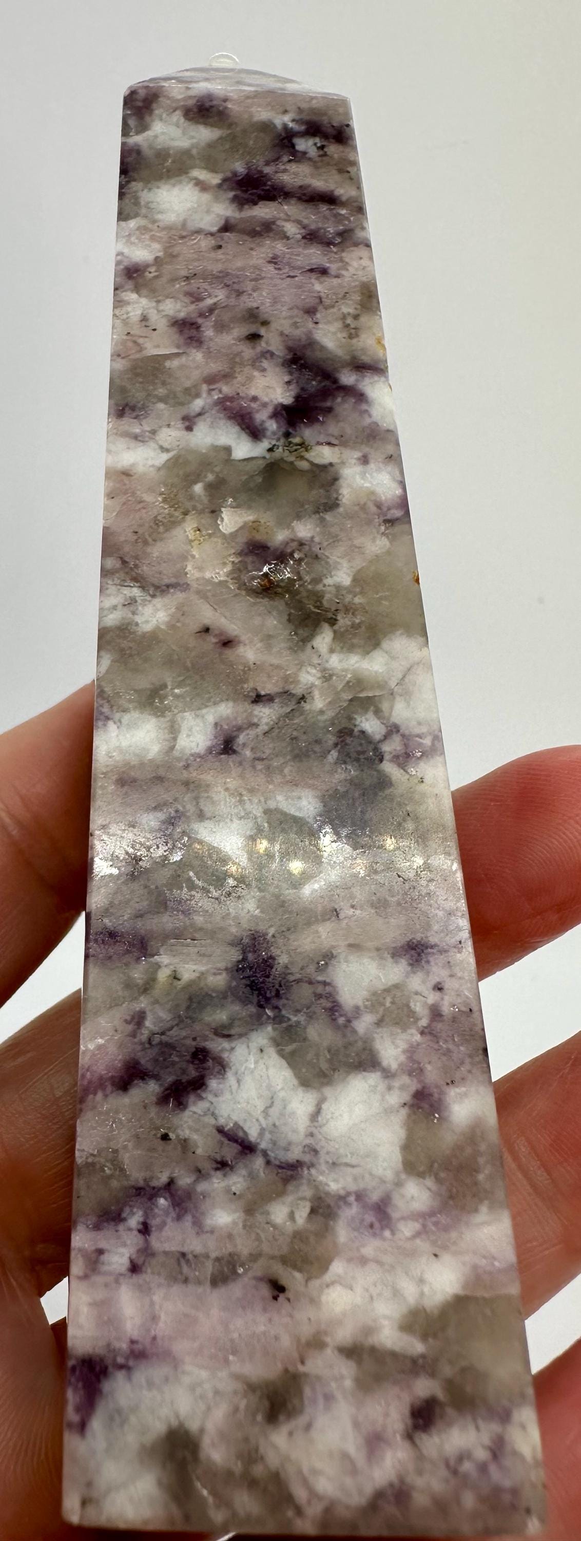 Your Choice of Pink Tourmaline in Smoky Quartz with Lepidolite, Mica & Feldspar Tower from Madagascar