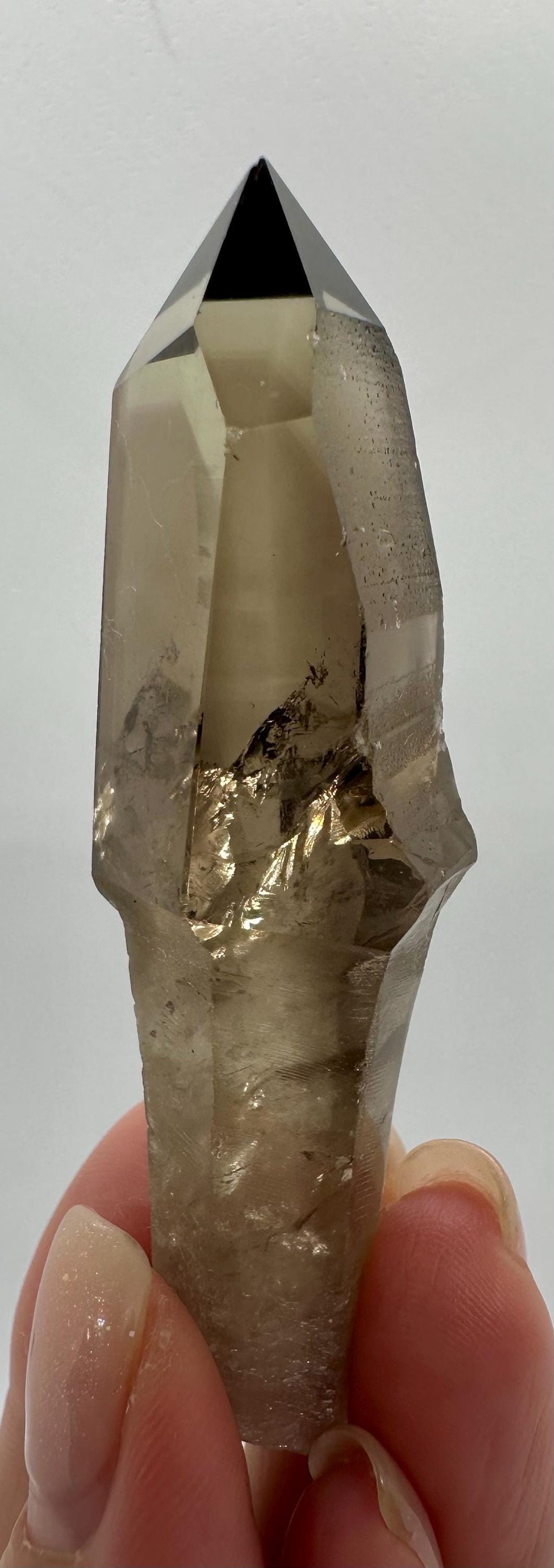 Your choice of Natural Polished Citrine & Smoky Citrine Scepters with Phantoms from Madagascar
