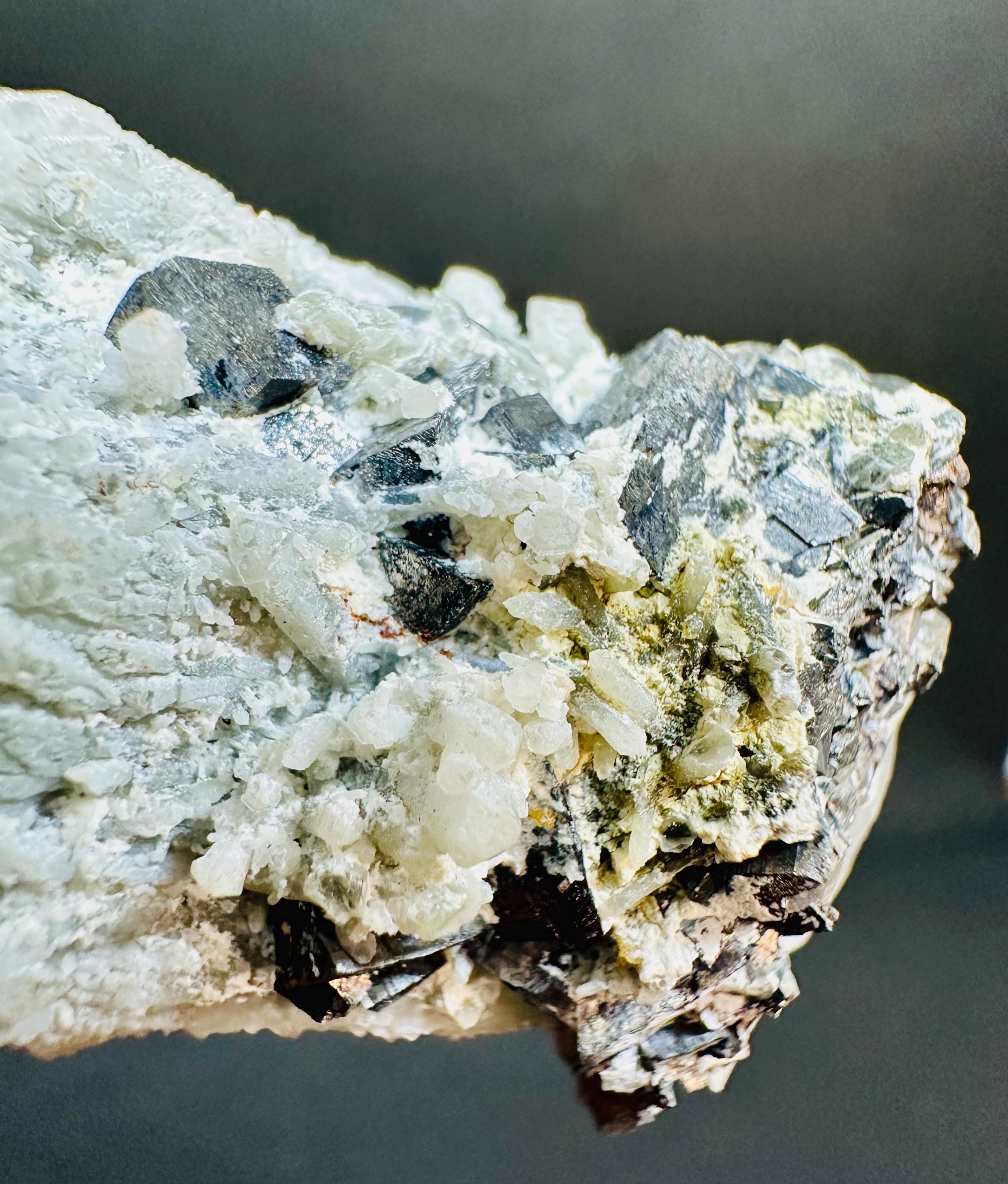 91 Grams Self Healed White Candle Quartz with Specularite Zoning from Bahía, Brazil